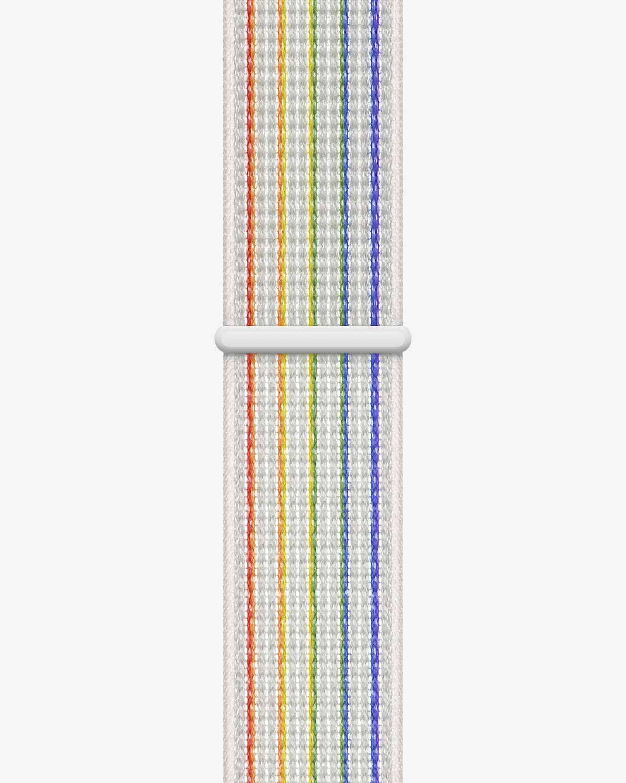 Opaska sportowa 40 mm w kolorze białym / wielokolorowa Pride Edition Nike