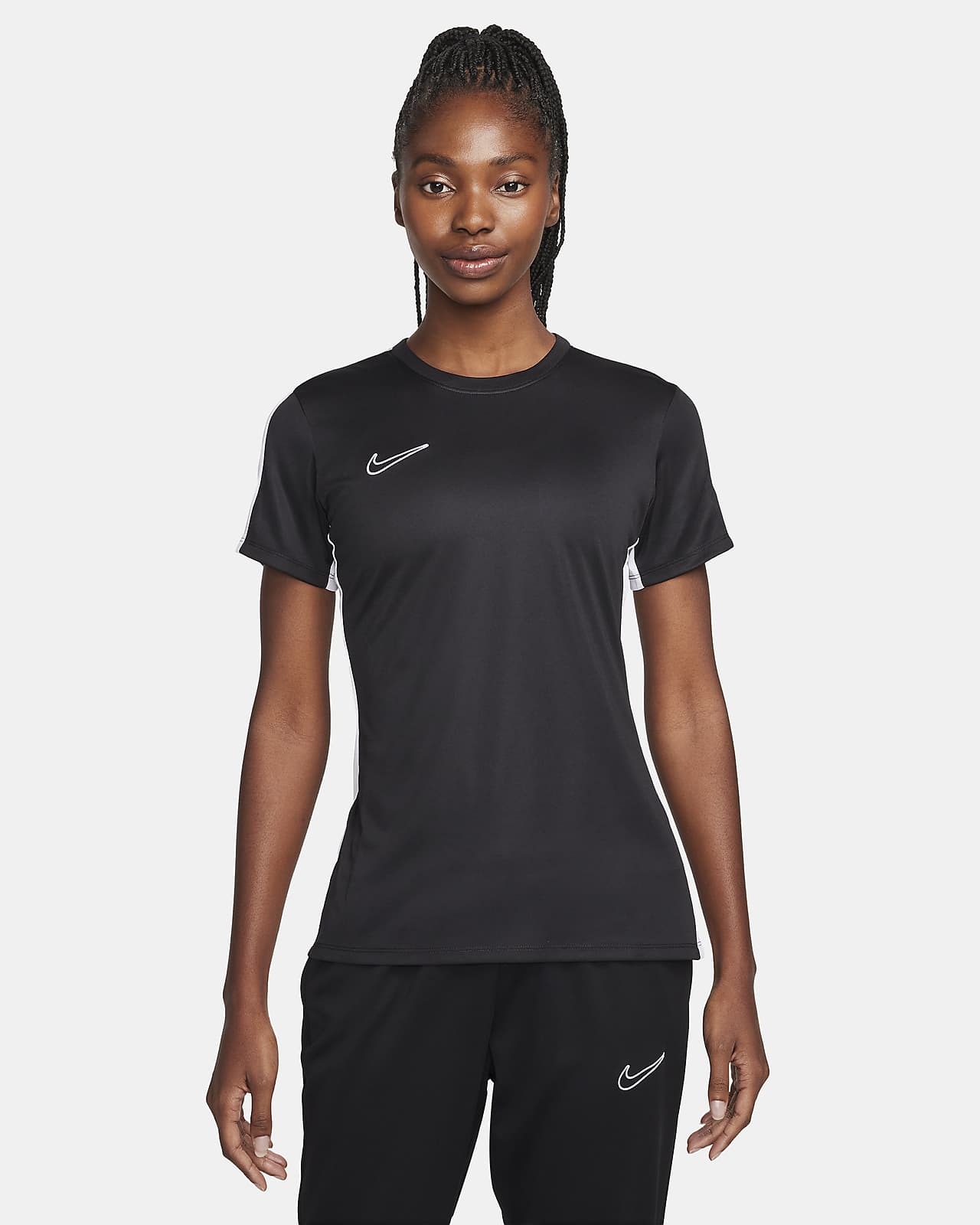 Nike Dri-FIT Academy Voetbaltop met korte mouwen voor dames