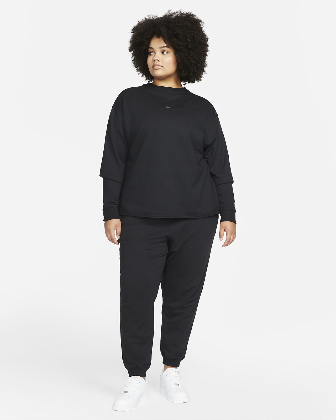 Nike Yoga Luxe Women's 7/8 Fleece Joggers (Plus Size). Nike GB