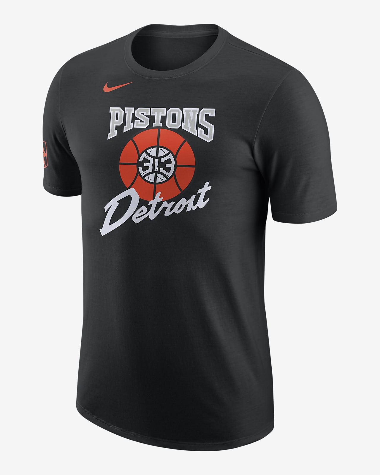 T-shirt NBA Nike Detroit Pistons City Edition para homem