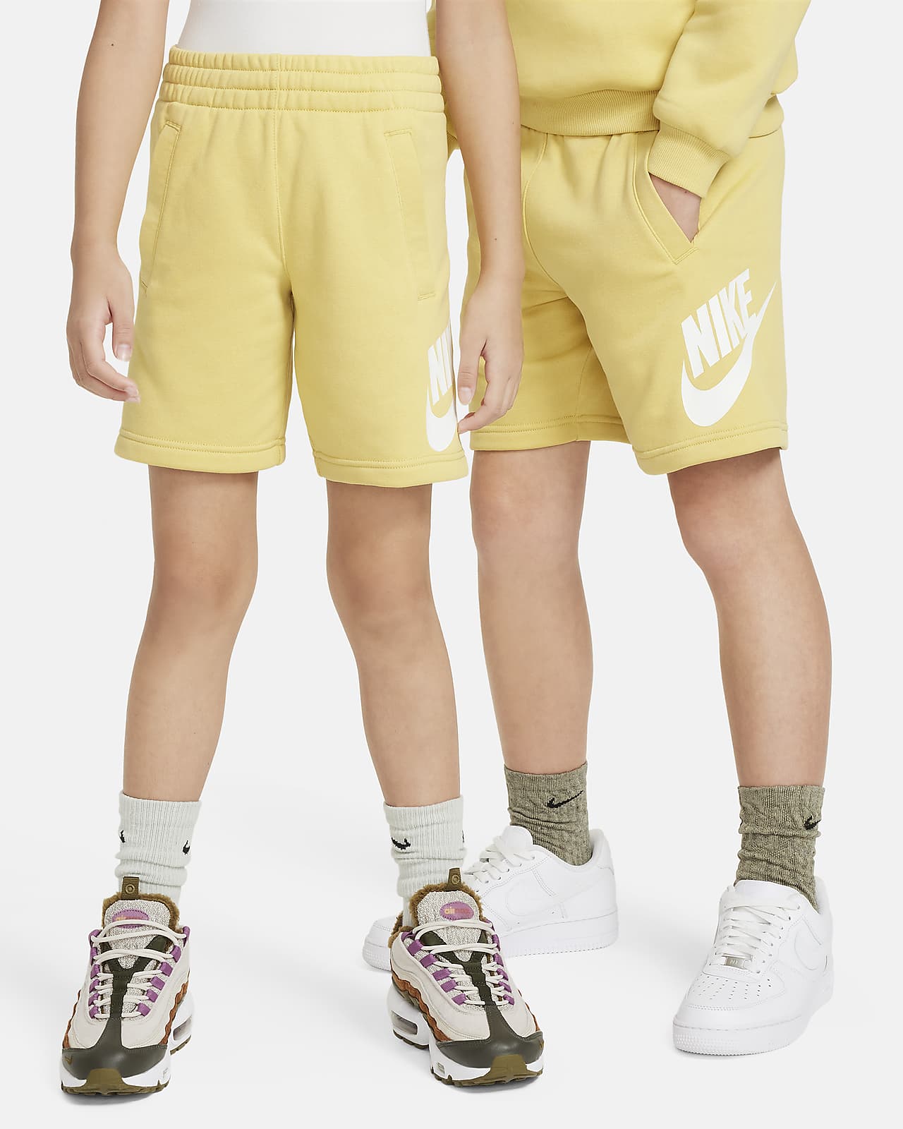 NIKE Sportswear Club Straight-Leg Logo-Print Cotton-Blend Jersey Shorts for  Men