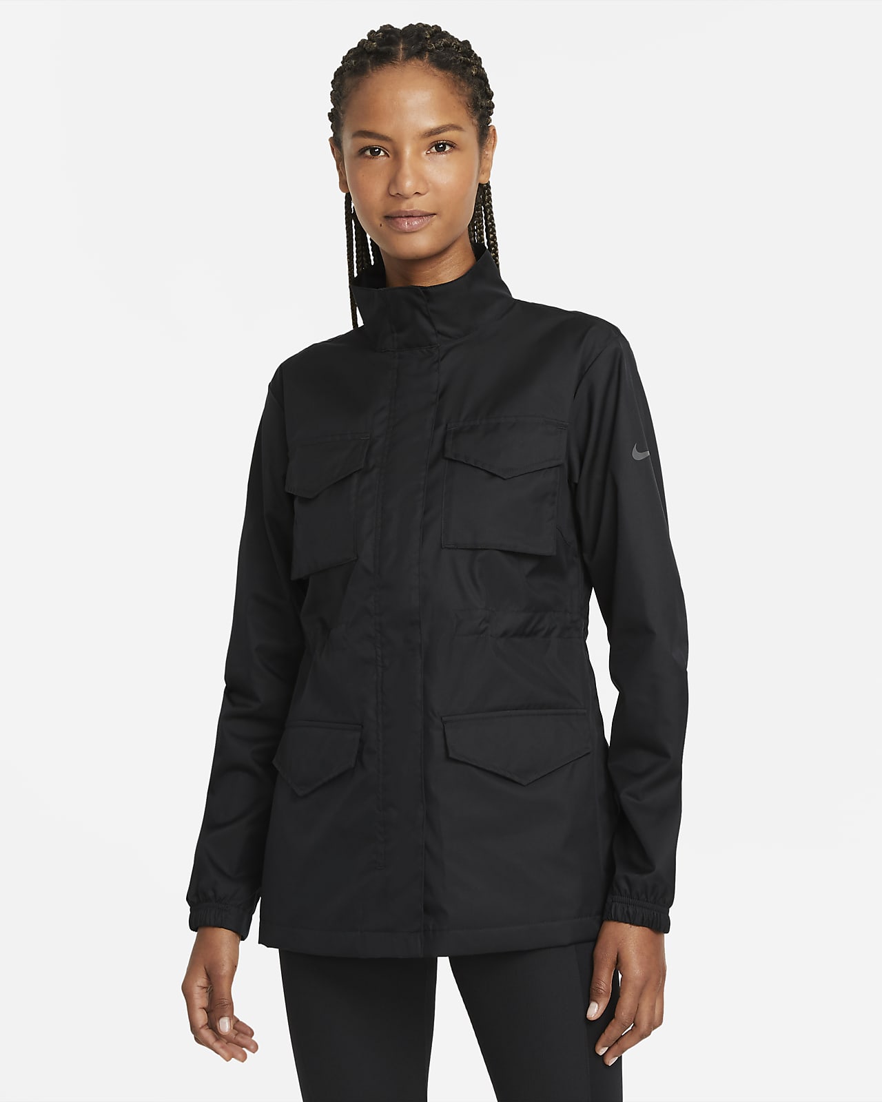 Nike Sportswear Essential Women's Woven Jacket (Medium, Black
