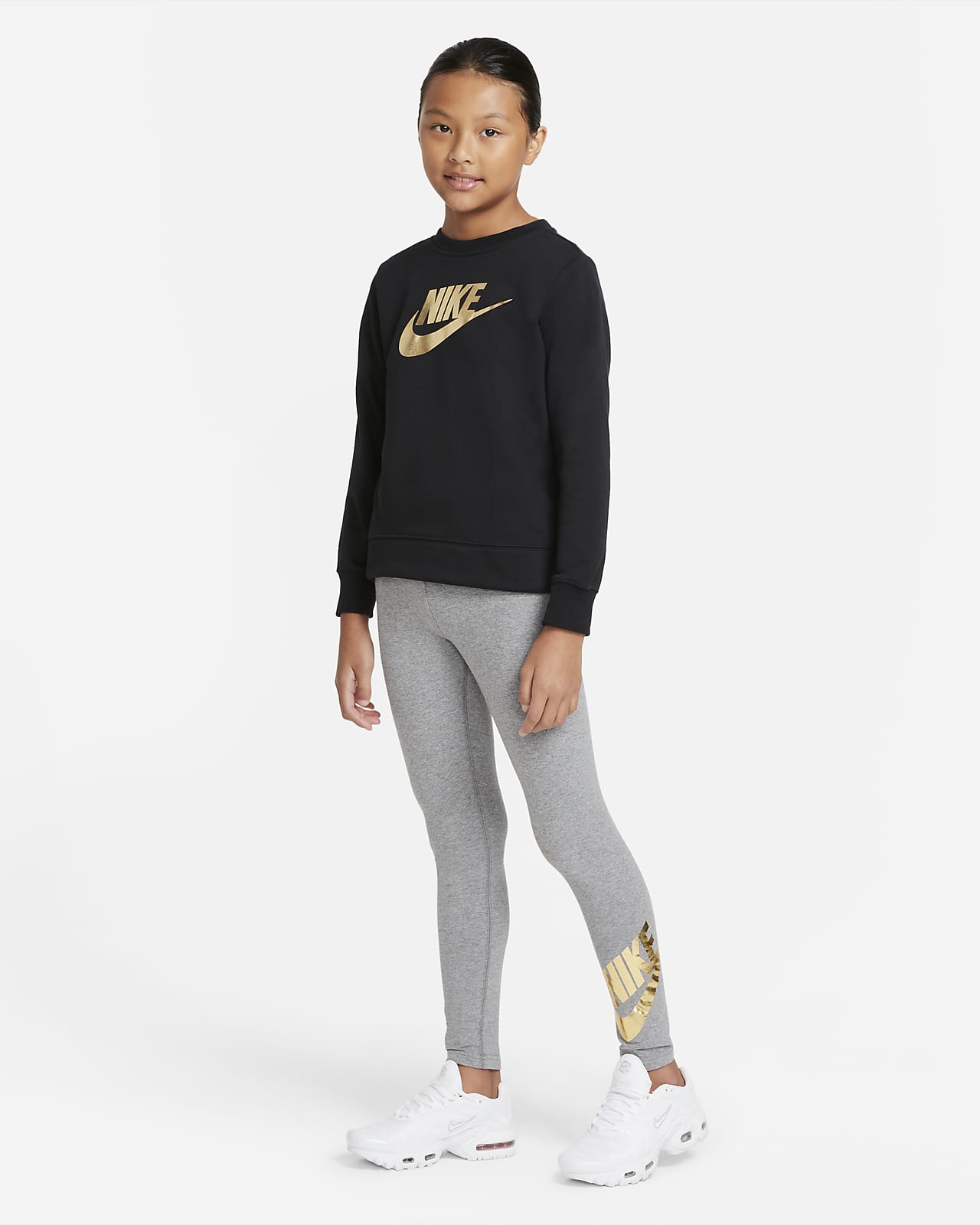 Nike Sportswear Favourites Older Kids' (Girls') High-Waisted Leggings  (Extended Size). Nike UK