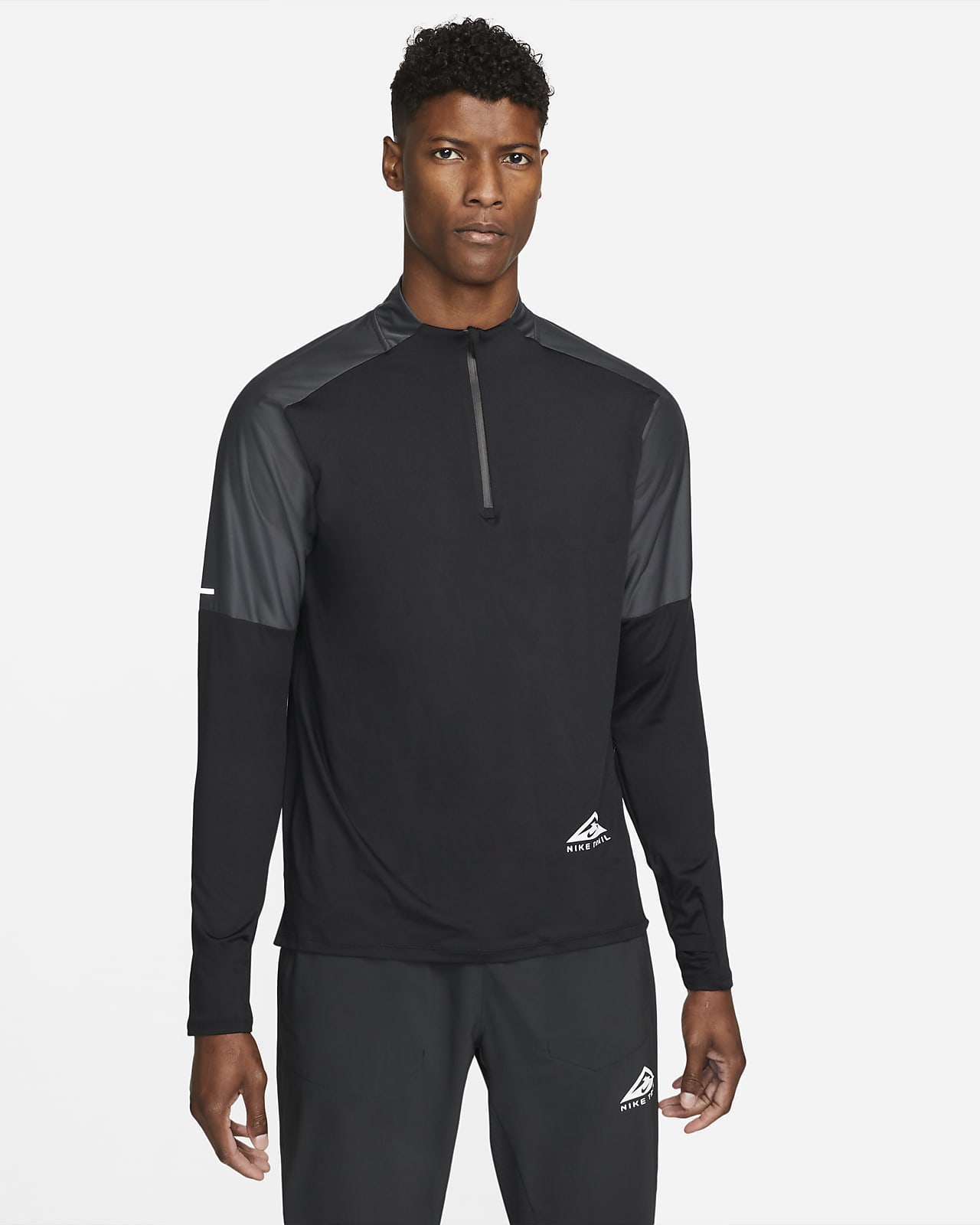 Maglia da trail running con zip a metà lunghezza Nike Dri-FIT Trail - Uomo.  Nike IT