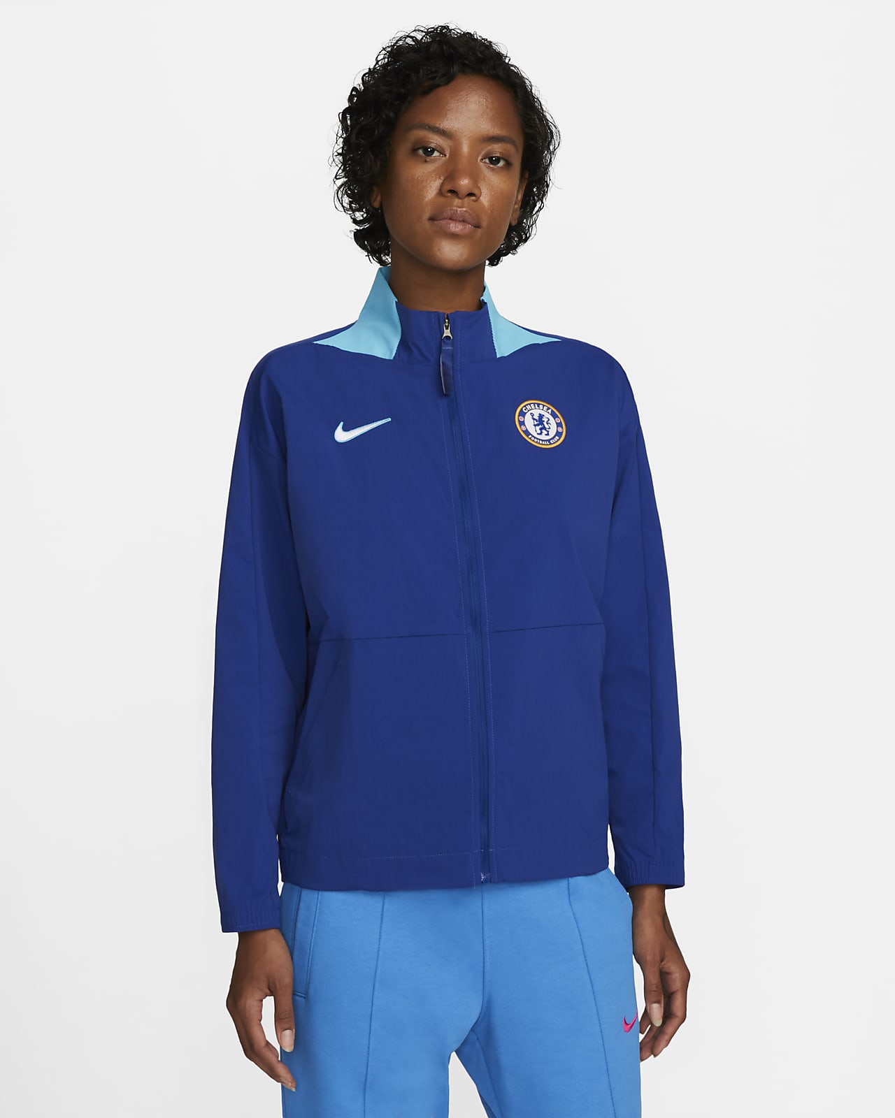 Chelsea FC Nike Dri-FIT-fodboldjakke til kvinder