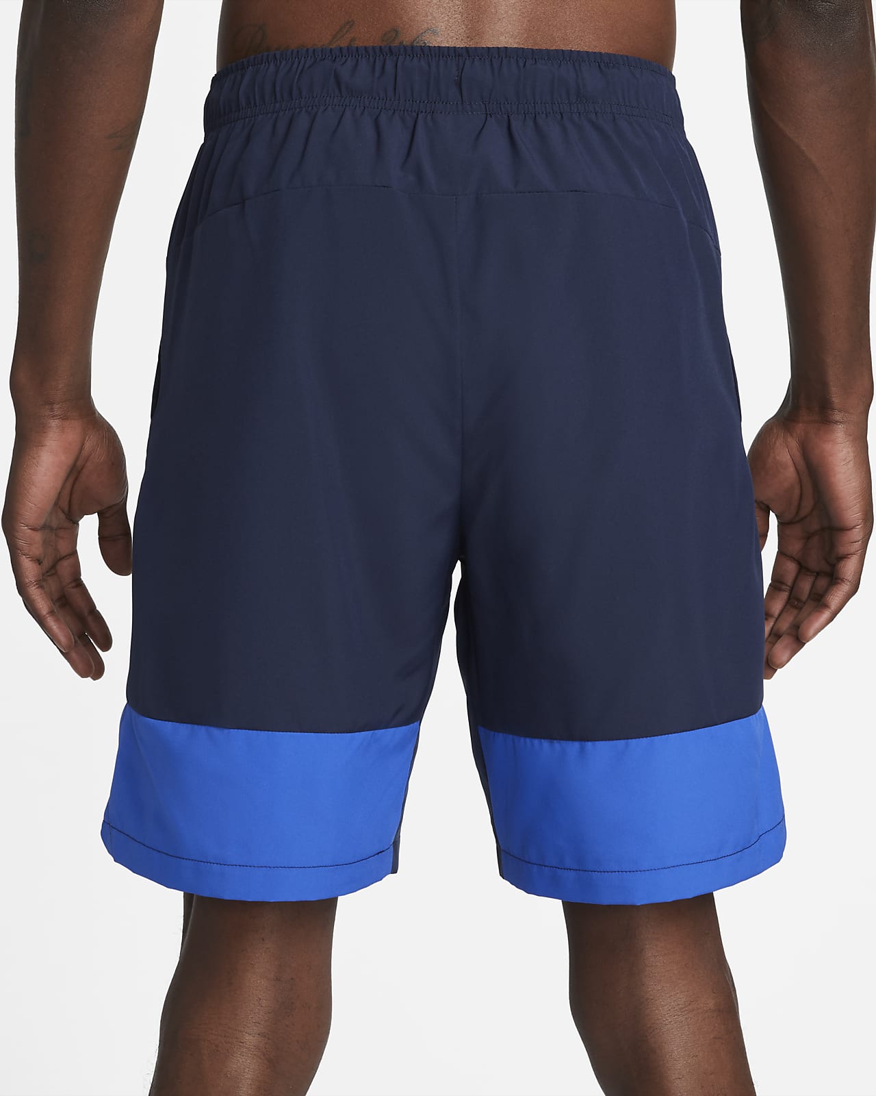 Nike Training Dri-FIT flex woven 9 inch shorts in blue