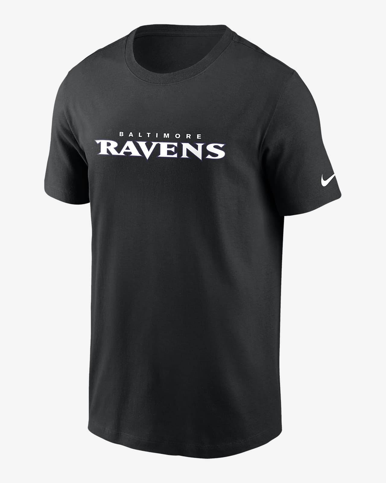 Playera para hombre Nike Wordmark Essential (NFL Baltimore Ravens)