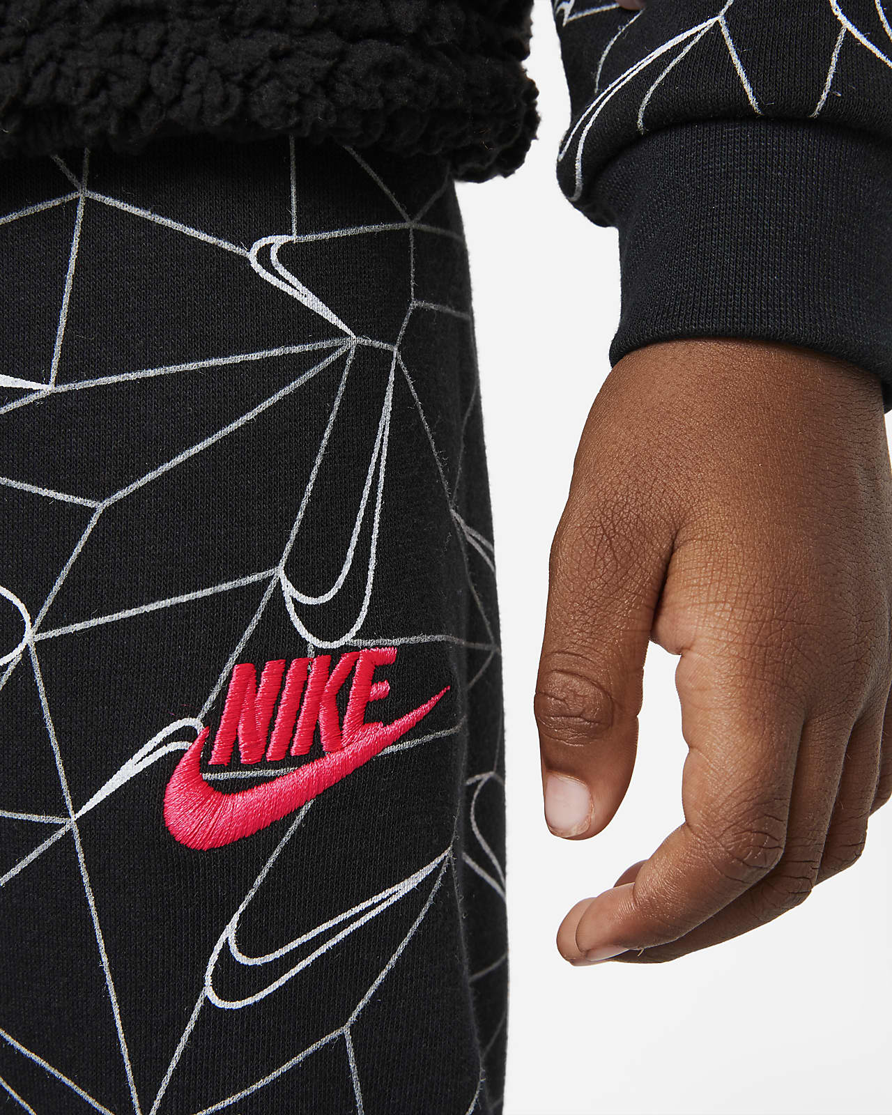 Nike Sportswear Tech Fleece Toddler Hoodie and Trousers Set. Nike LU