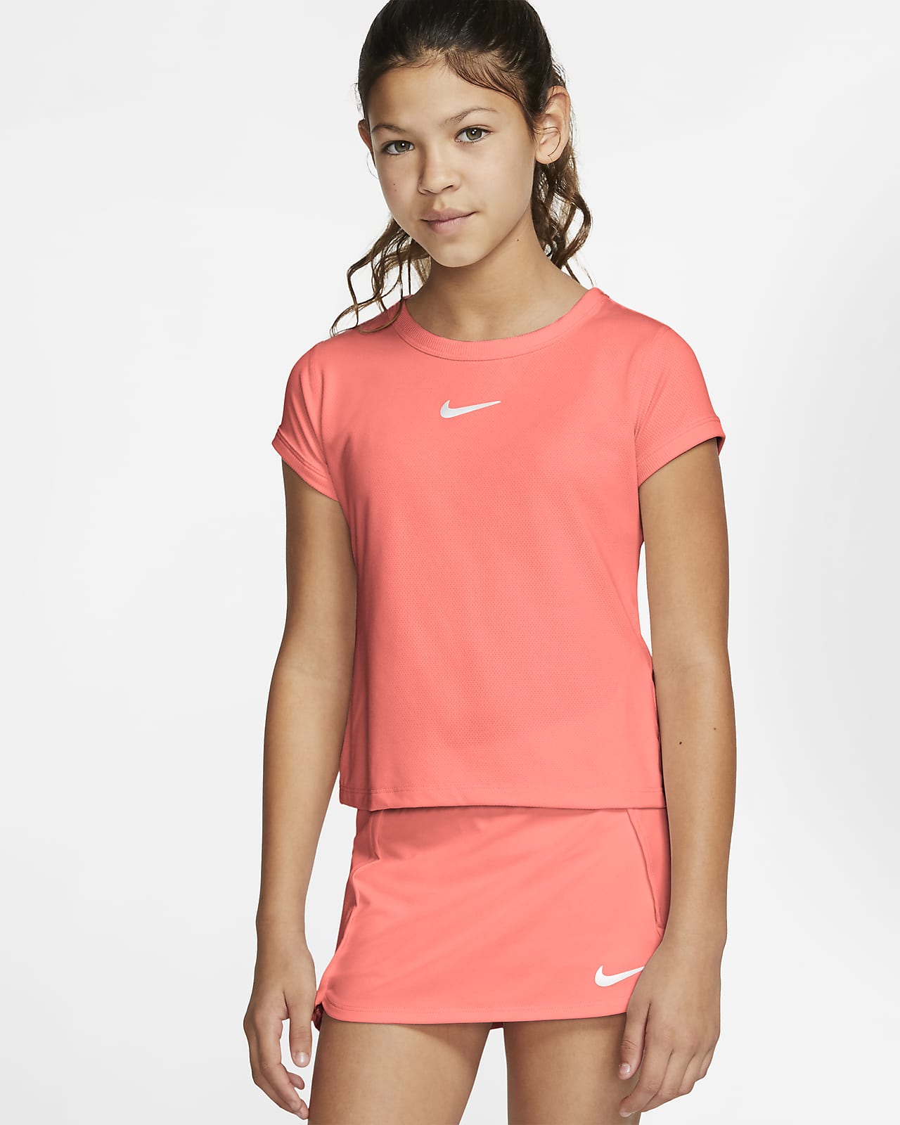 NikeCourt Dri-FIT Older Kids' (Girls') Tennis Top. Nike LU