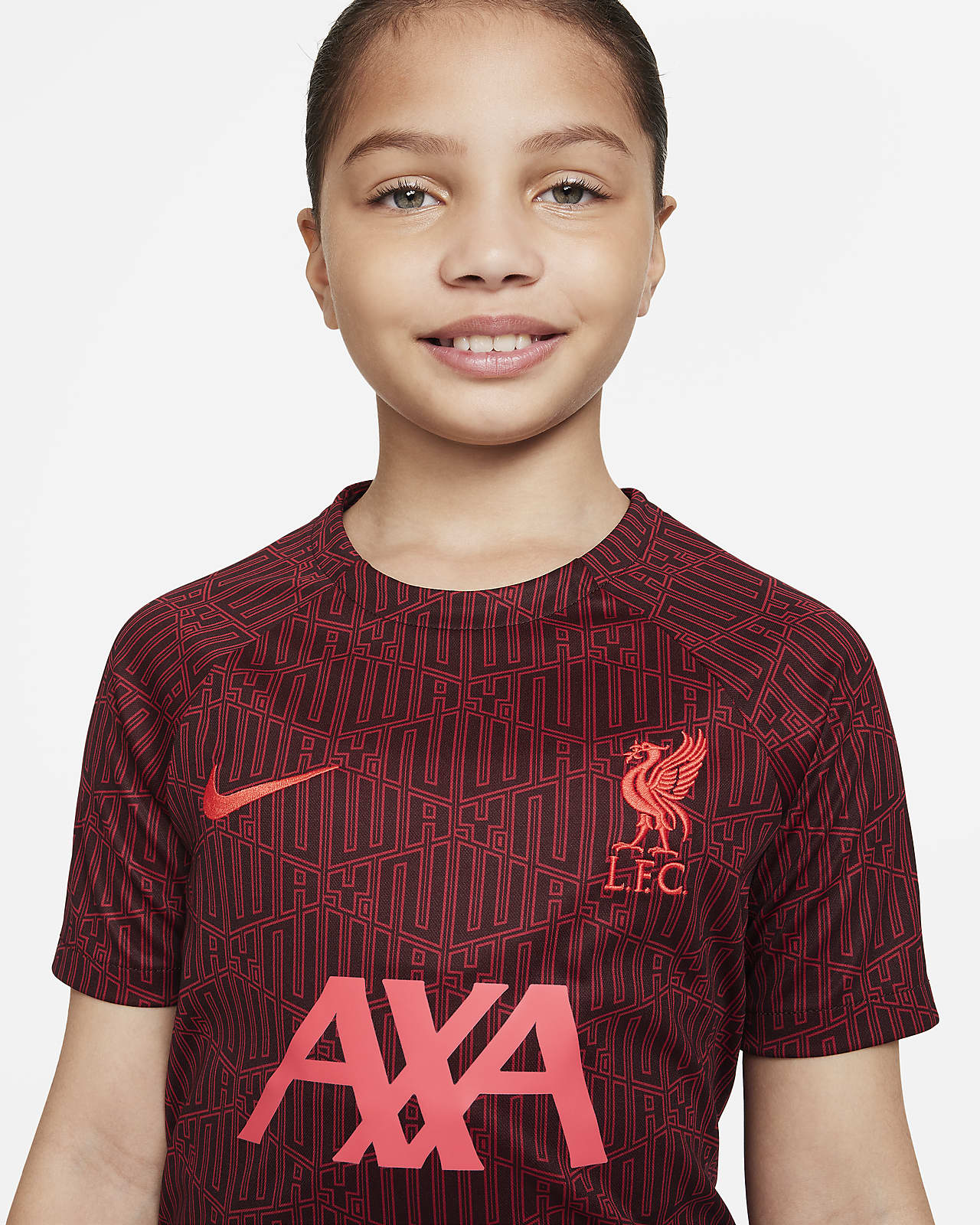 Liverpool F.C. Older Kids' Nike Dri-FIT Pre-Match Football Top. Nike NO