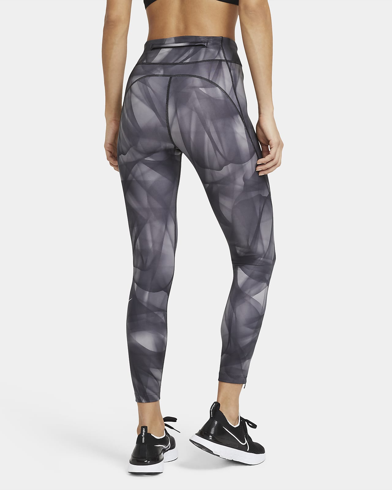 nike run division power speed leggings in grey