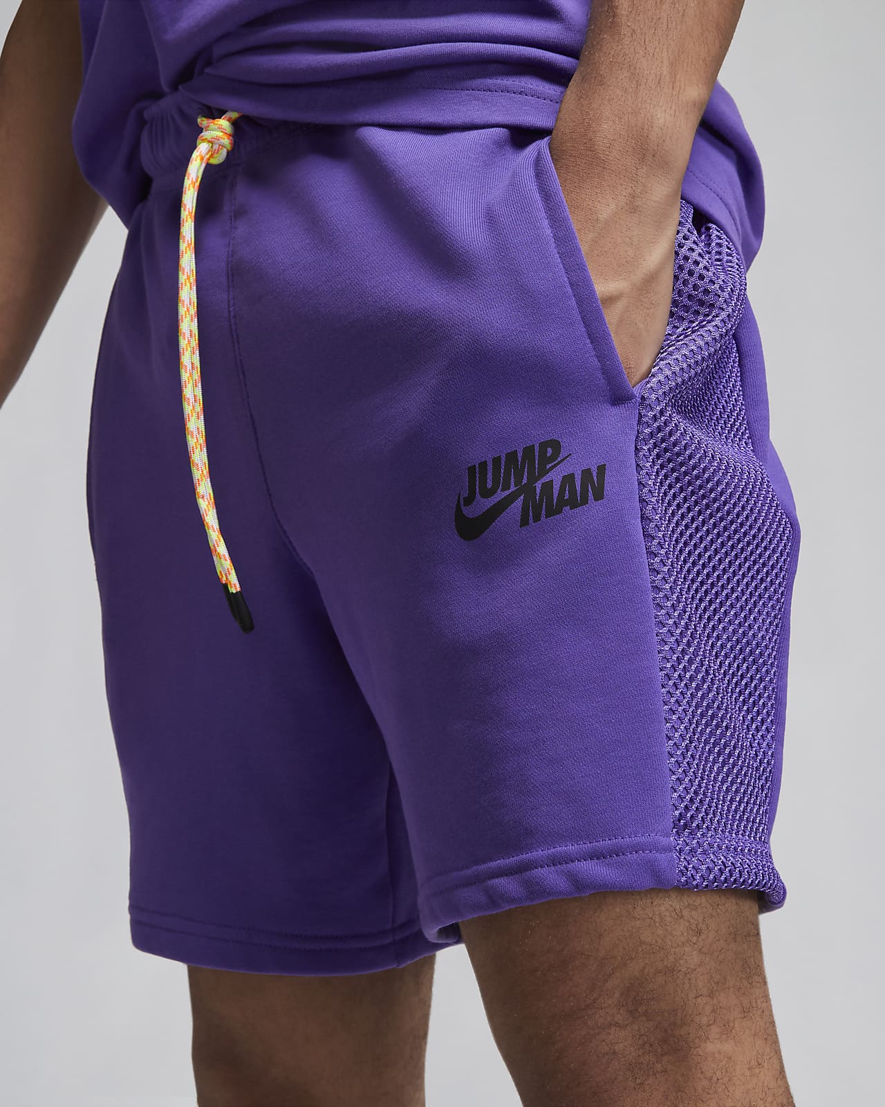 nike fleece shorts purple