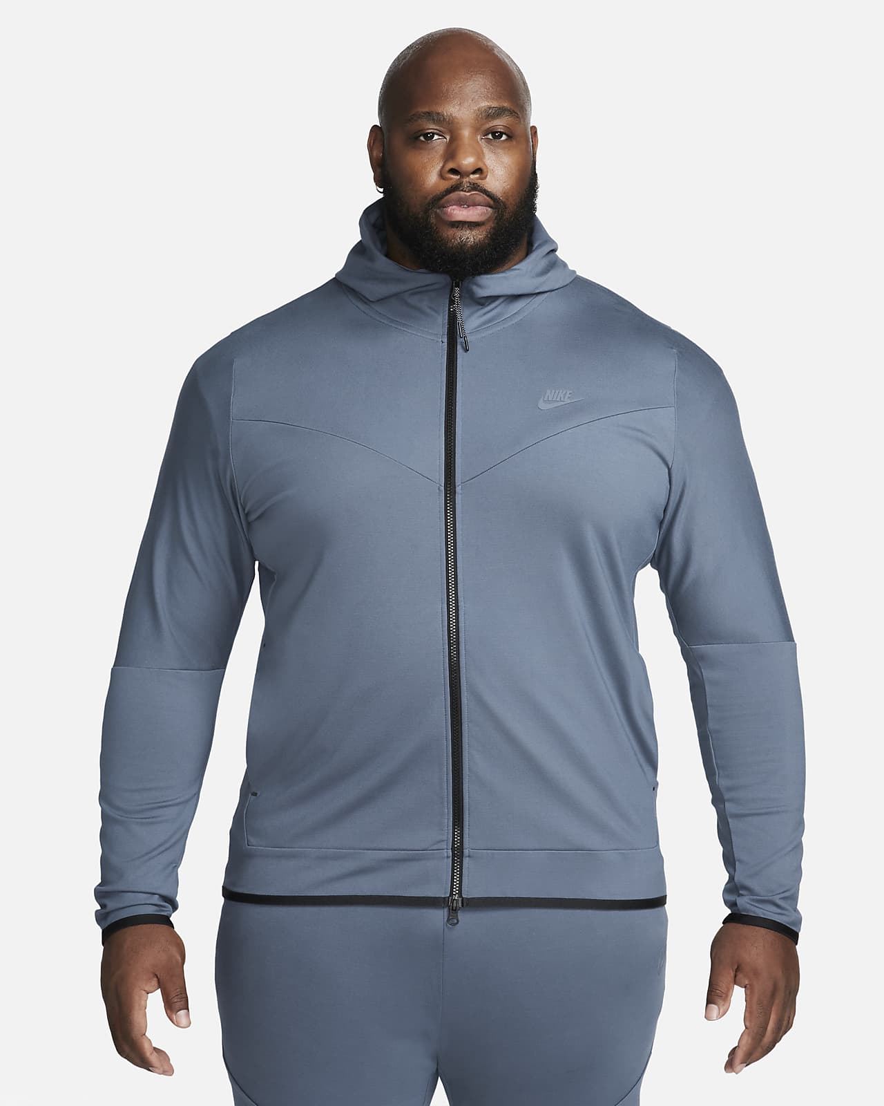 Nike Sportswear Tech Fleece Lightweight Men'S Full-Zip Hoodie Sweatshirt.  Nike Lu