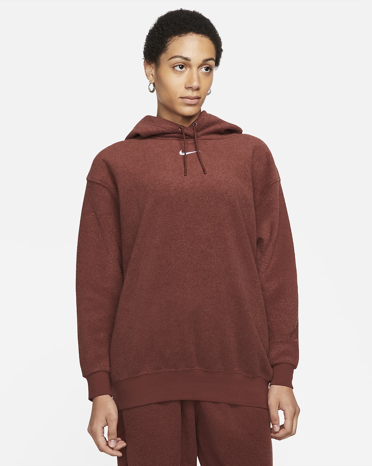 nike sportswear essential plush hoodie