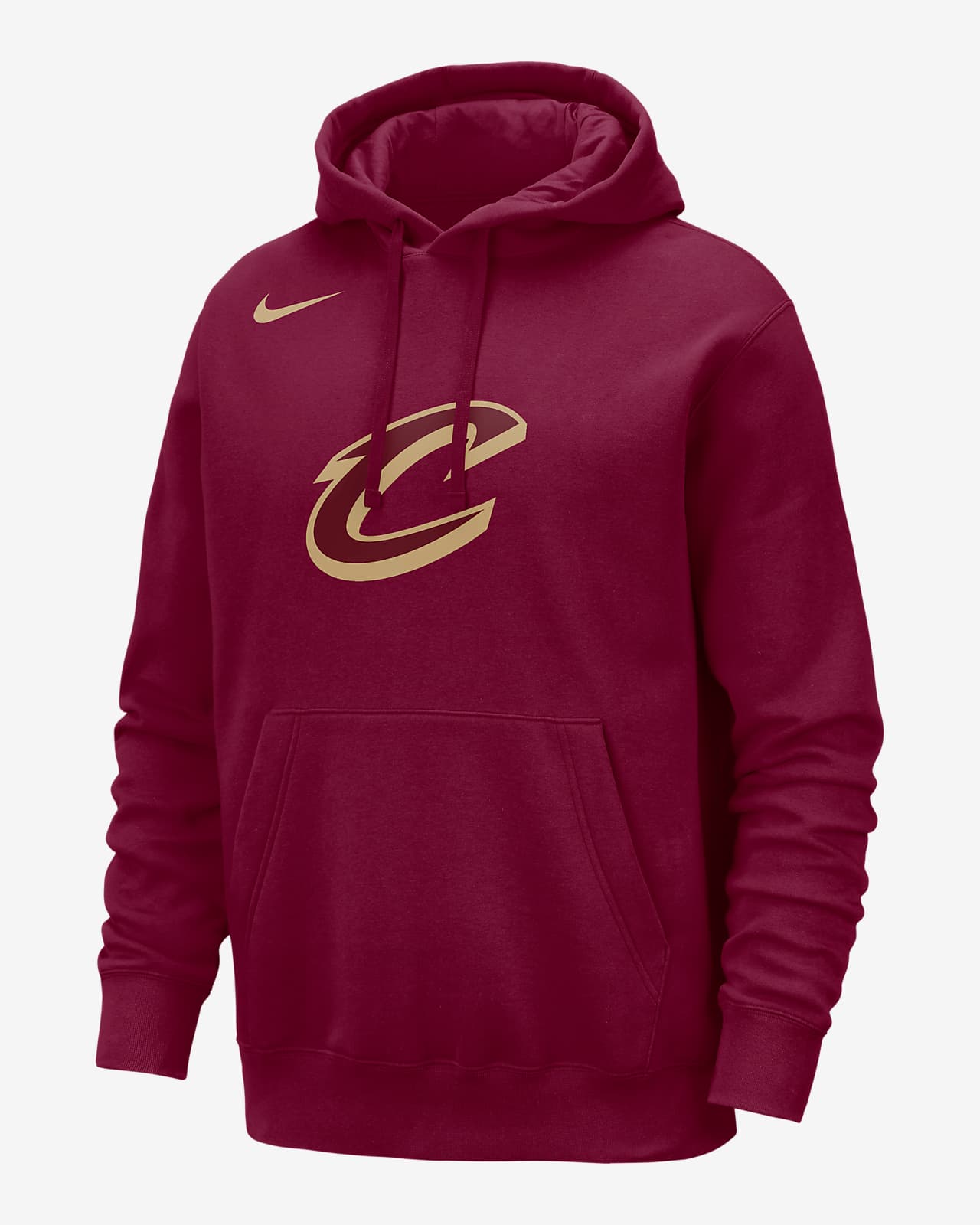 Cleveland Cavaliers Club Nike NBA-s belebújós, kapucnis férfipulóver