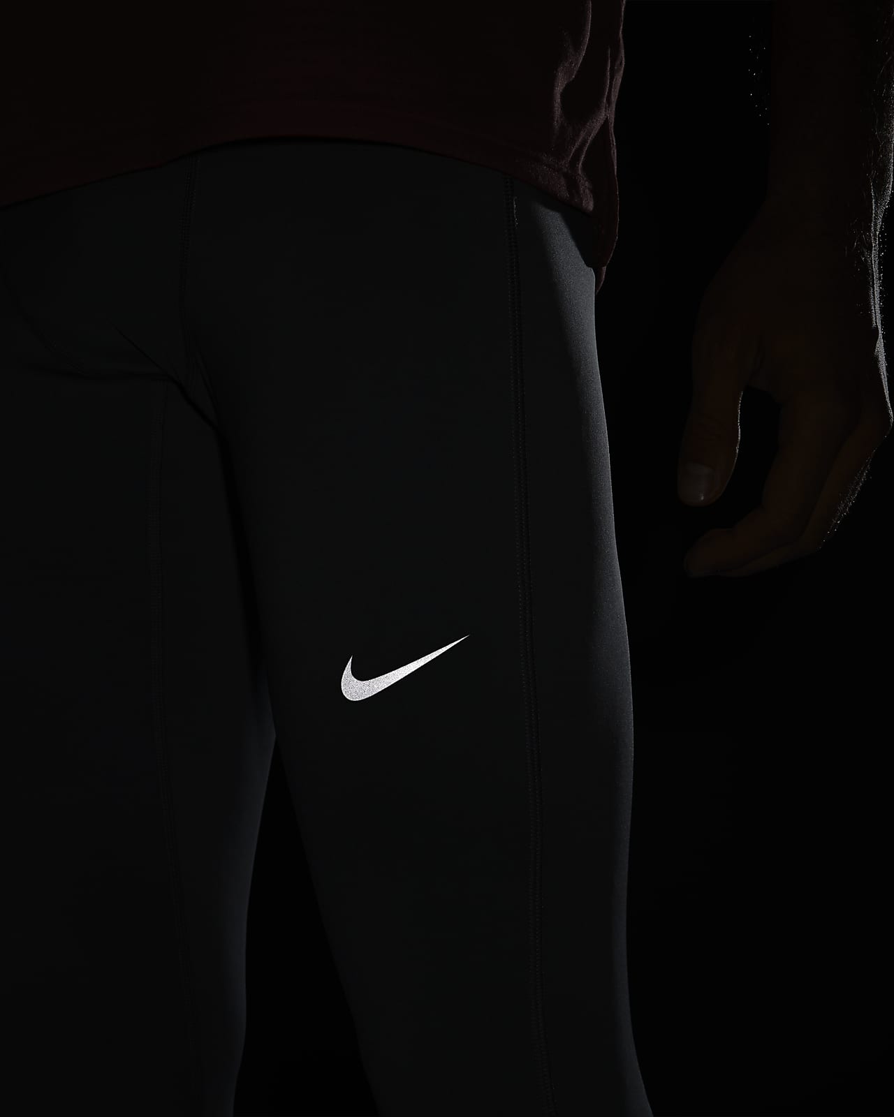 Nike Dri-Fit Chllgr Erkek Siyah Koşu Taytı Tayt