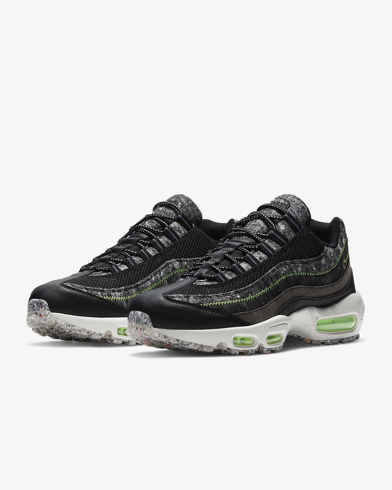 nike air max 95 mens white black