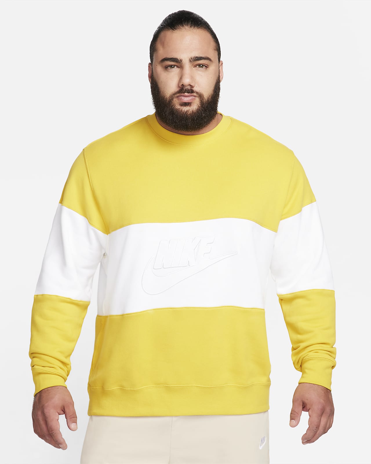 Haut color block en molleton Nike Club pour homme