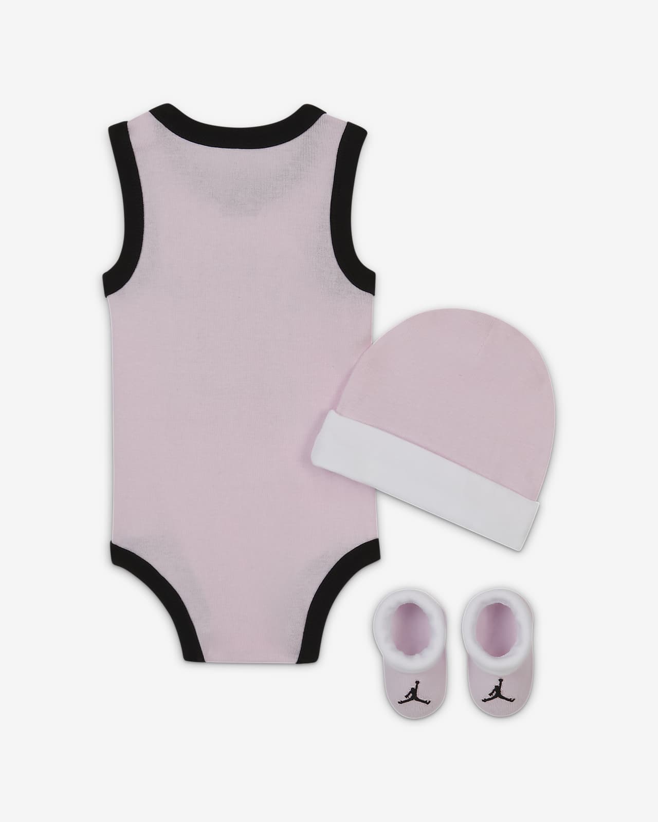 Conjunto de body, gorro y patucos para bebé Jordan Jumpman. Nike.com