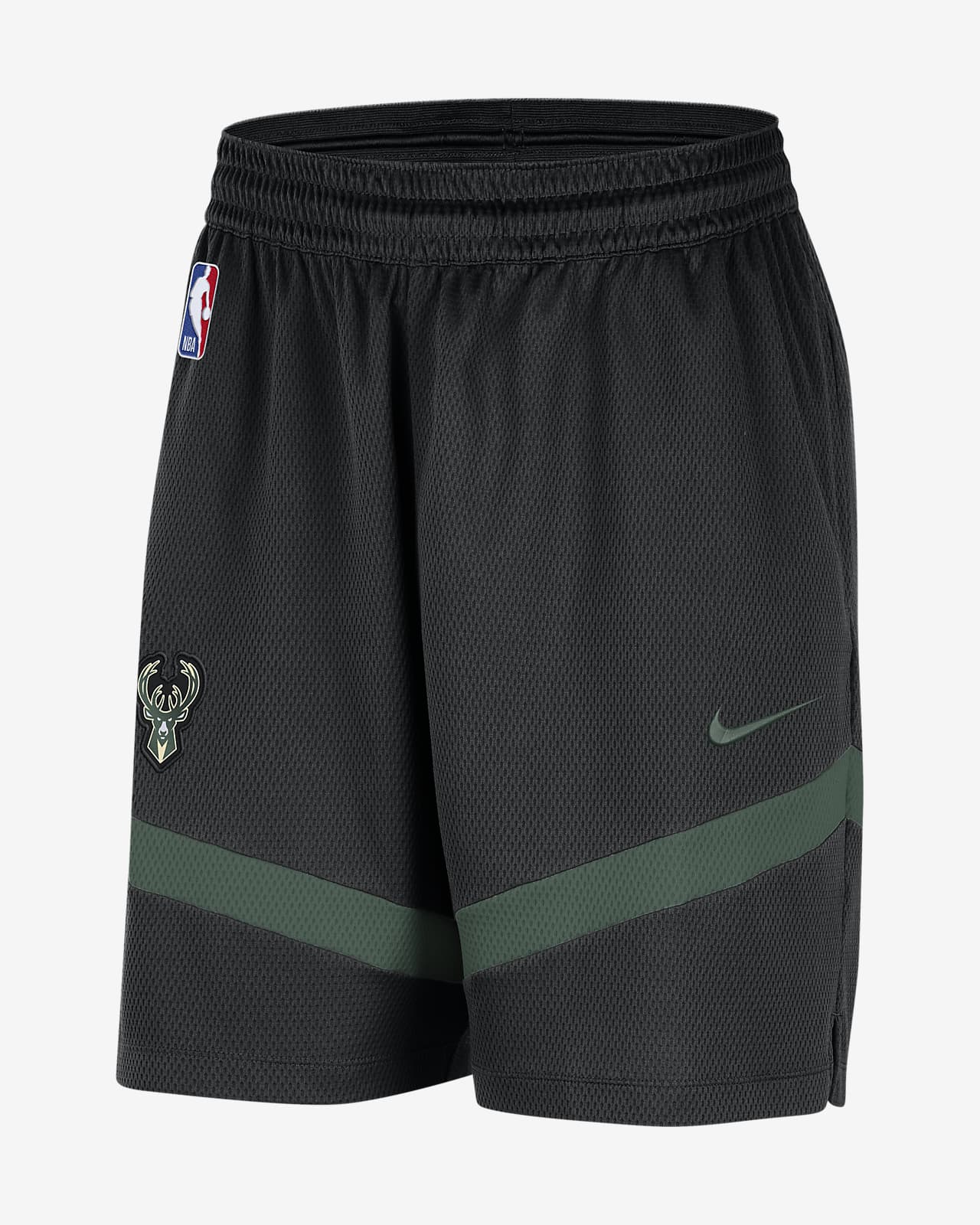 Shorts Nike Dri-FIT de la NBA de 20 cm para hombre Milwaukee Bucks Icon Practice