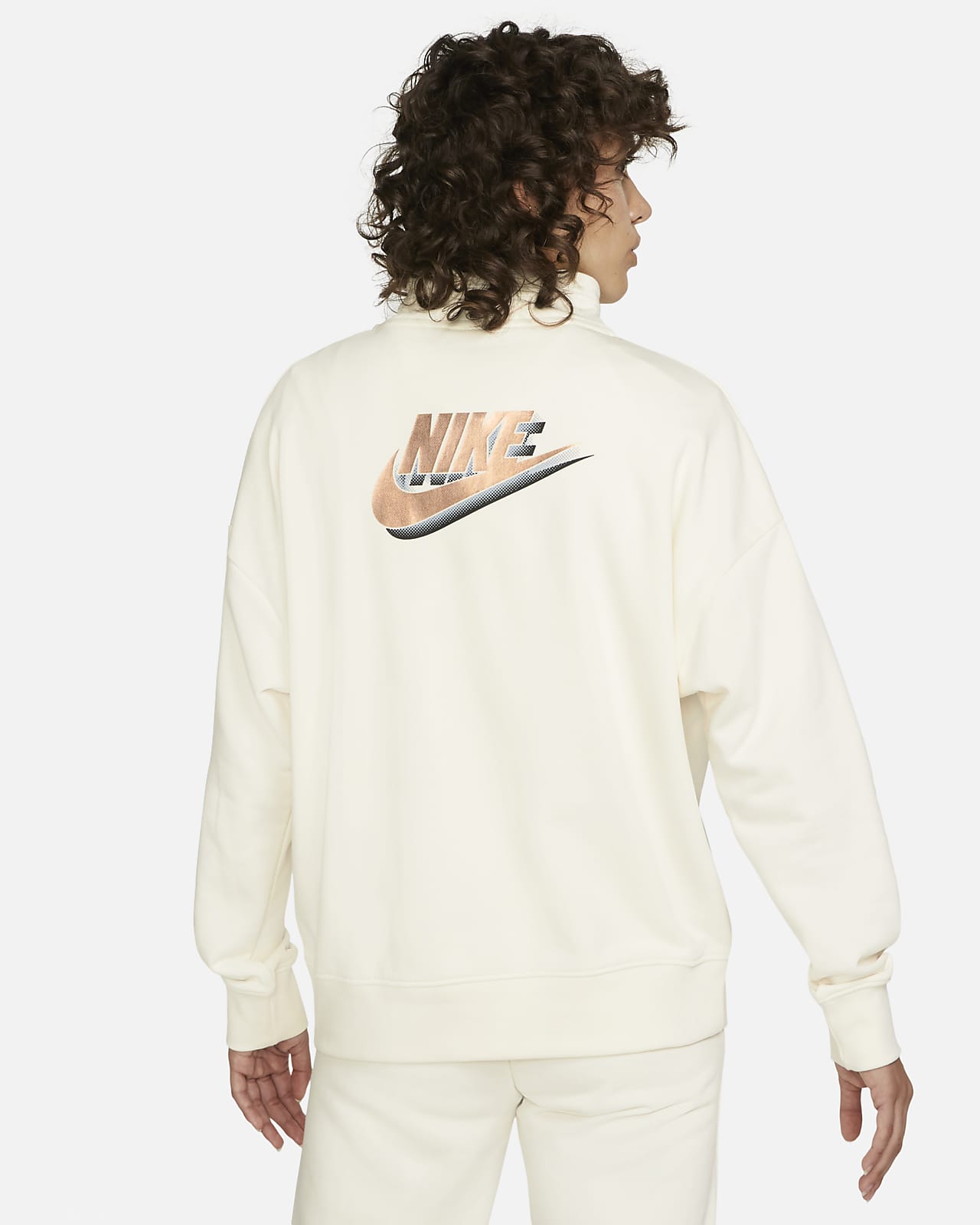 Nike Sportswear Sudadera con cremallera de 1/4 de tejido Fleece - Mujer.  Nike ES
