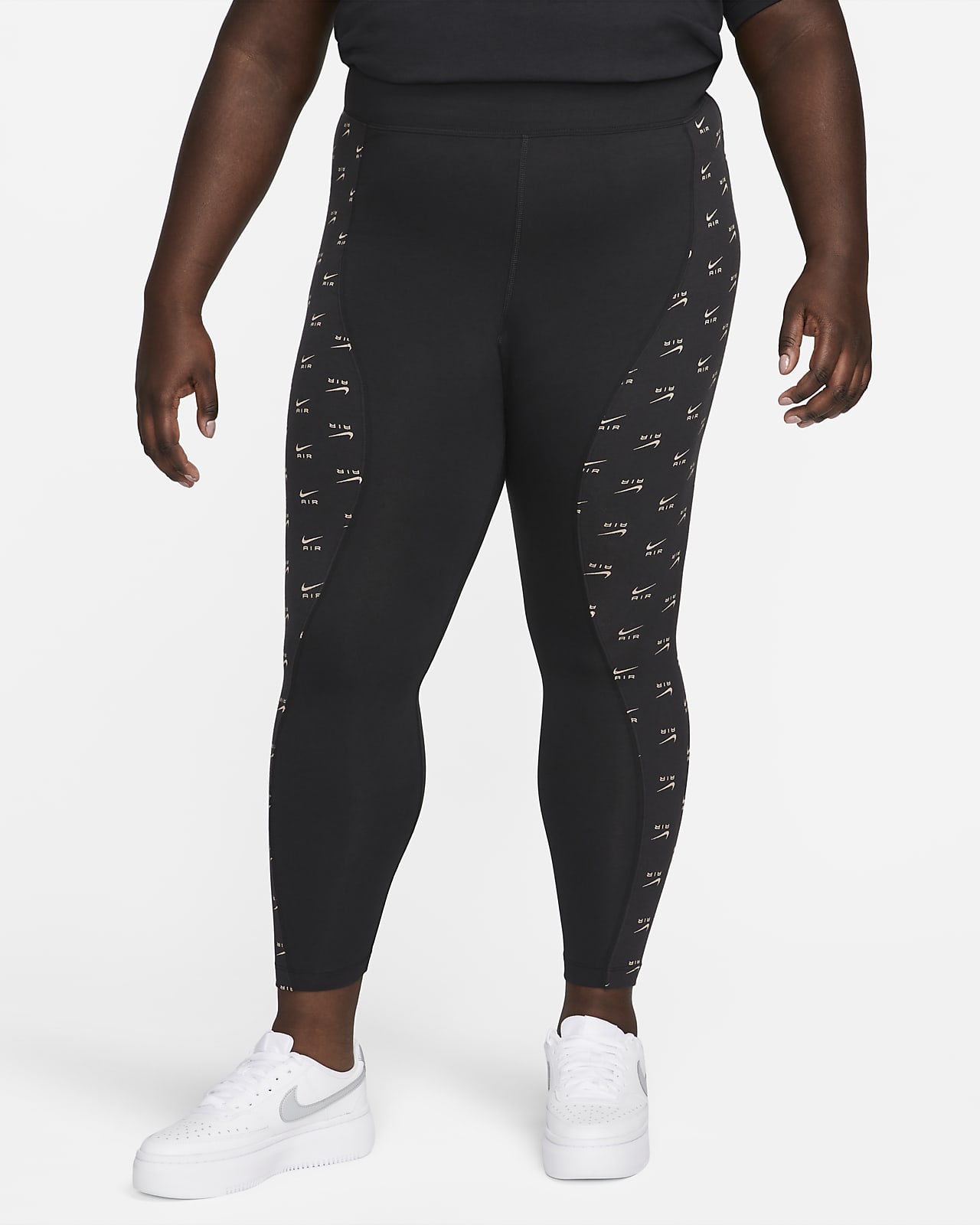 Nike Air-leggings med høj talje og fuld længde til kvinder (plus size)