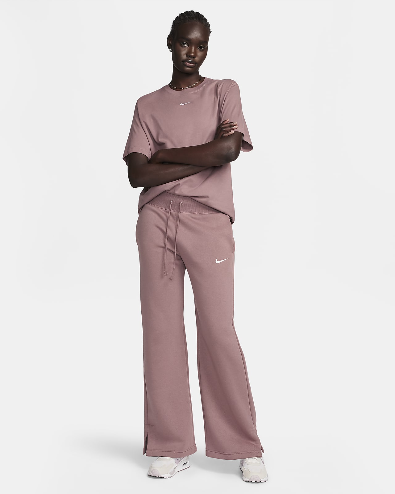 Nike sportswear essential top joggingbroek zwart dames