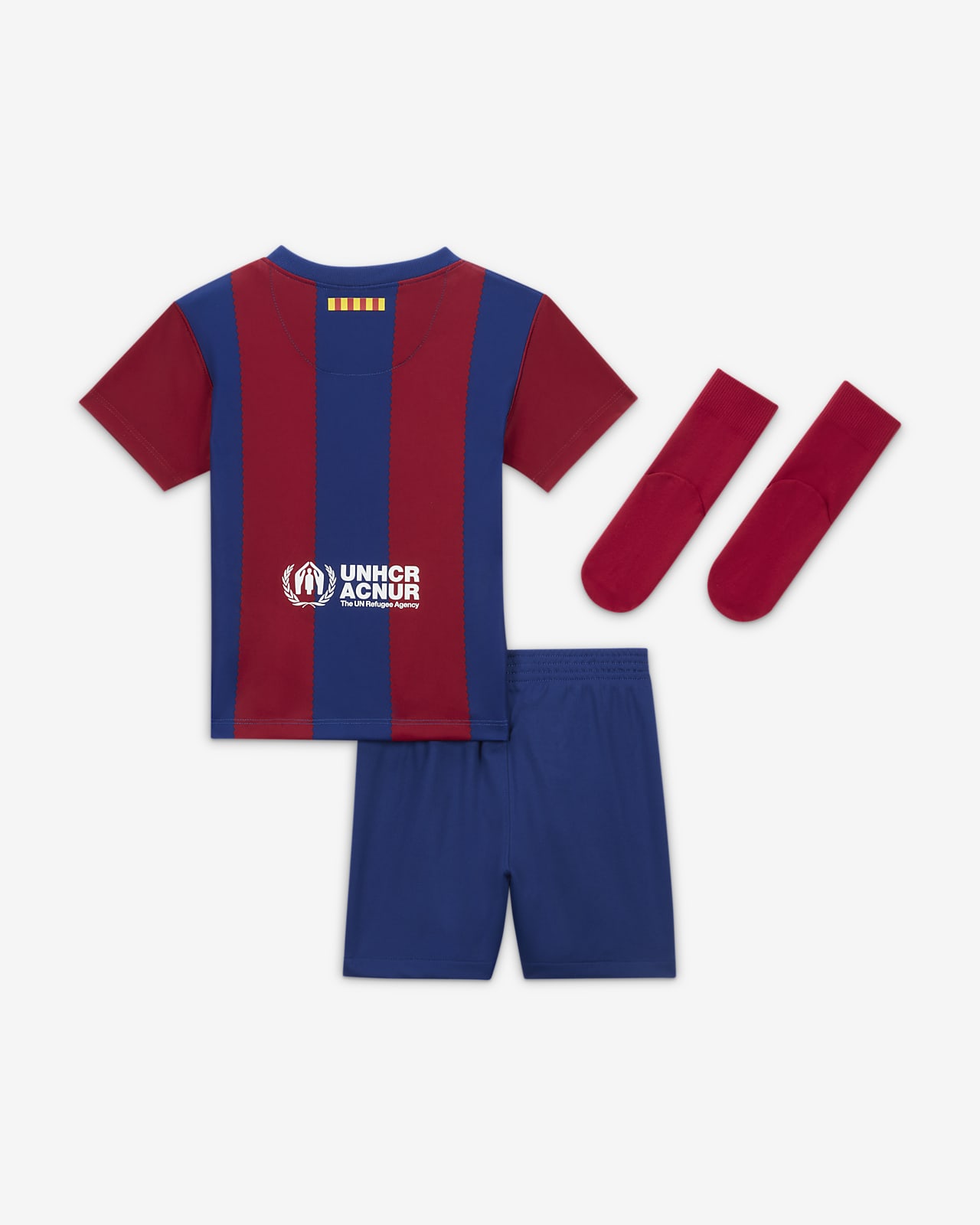 F.C. Barcelona 2023/24 Home Baby/Toddler Nike Dri-FIT 3-Piece Kit 