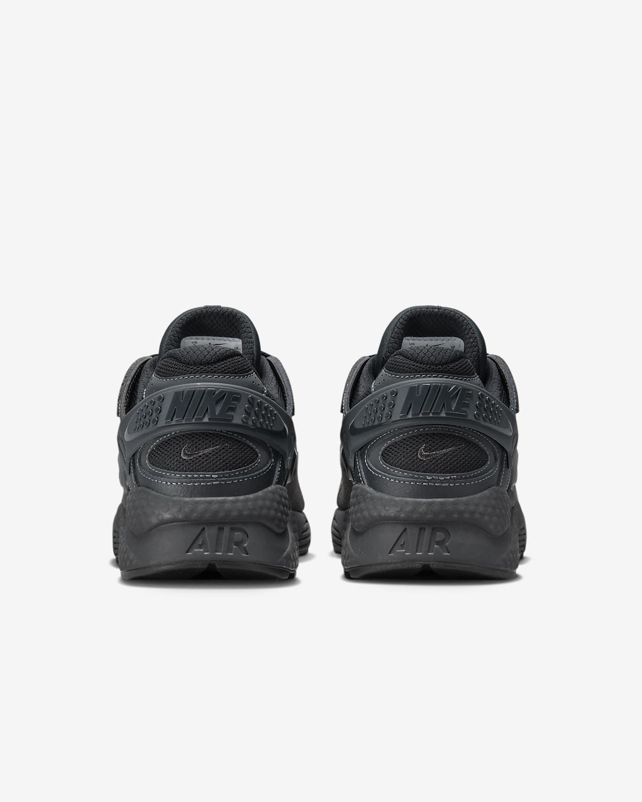 Nike Mens Air Huarache Black/Black/White Running Shoe