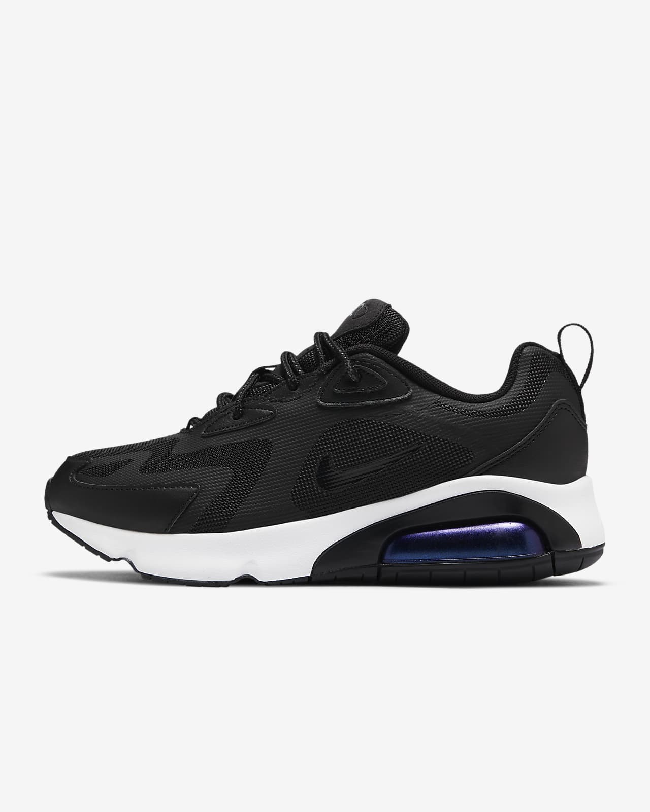 air max 200 women's black and white