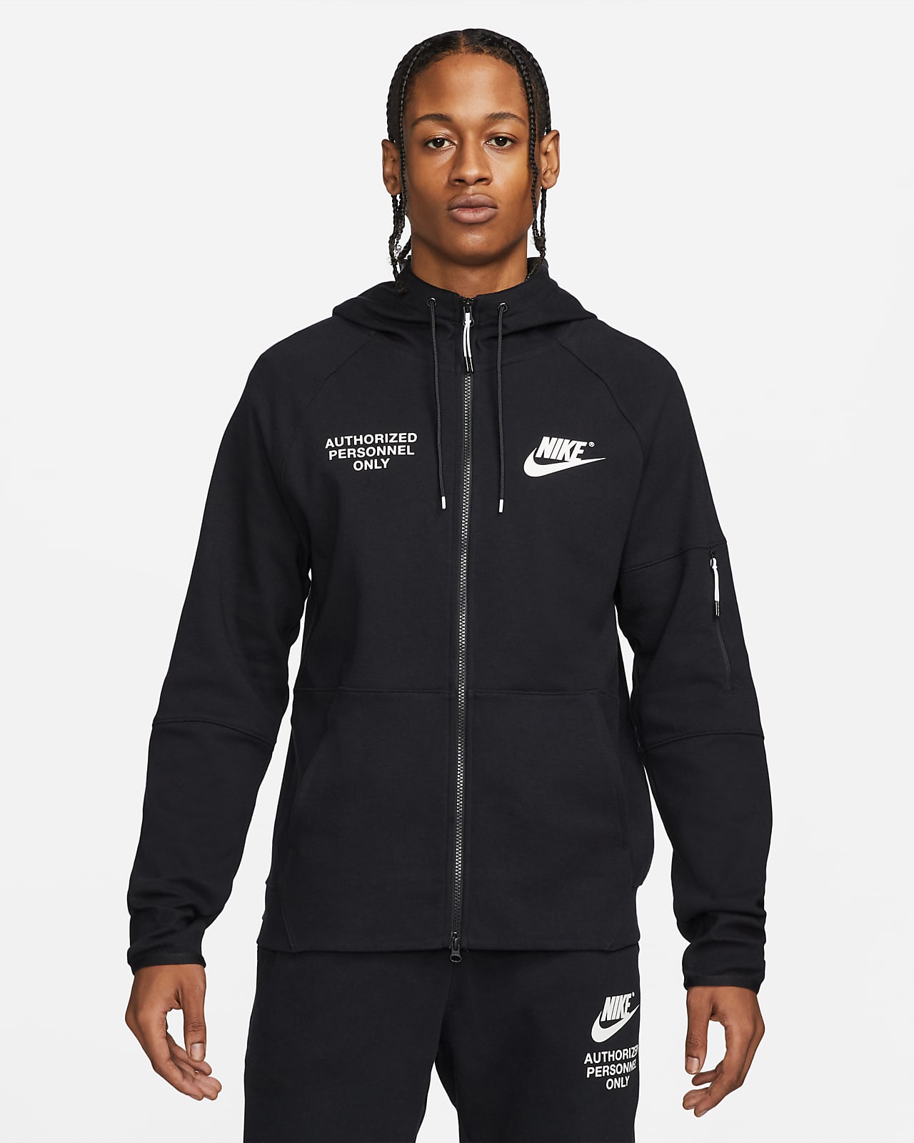 Fleece Full-Zip Hoodie. Nike NL