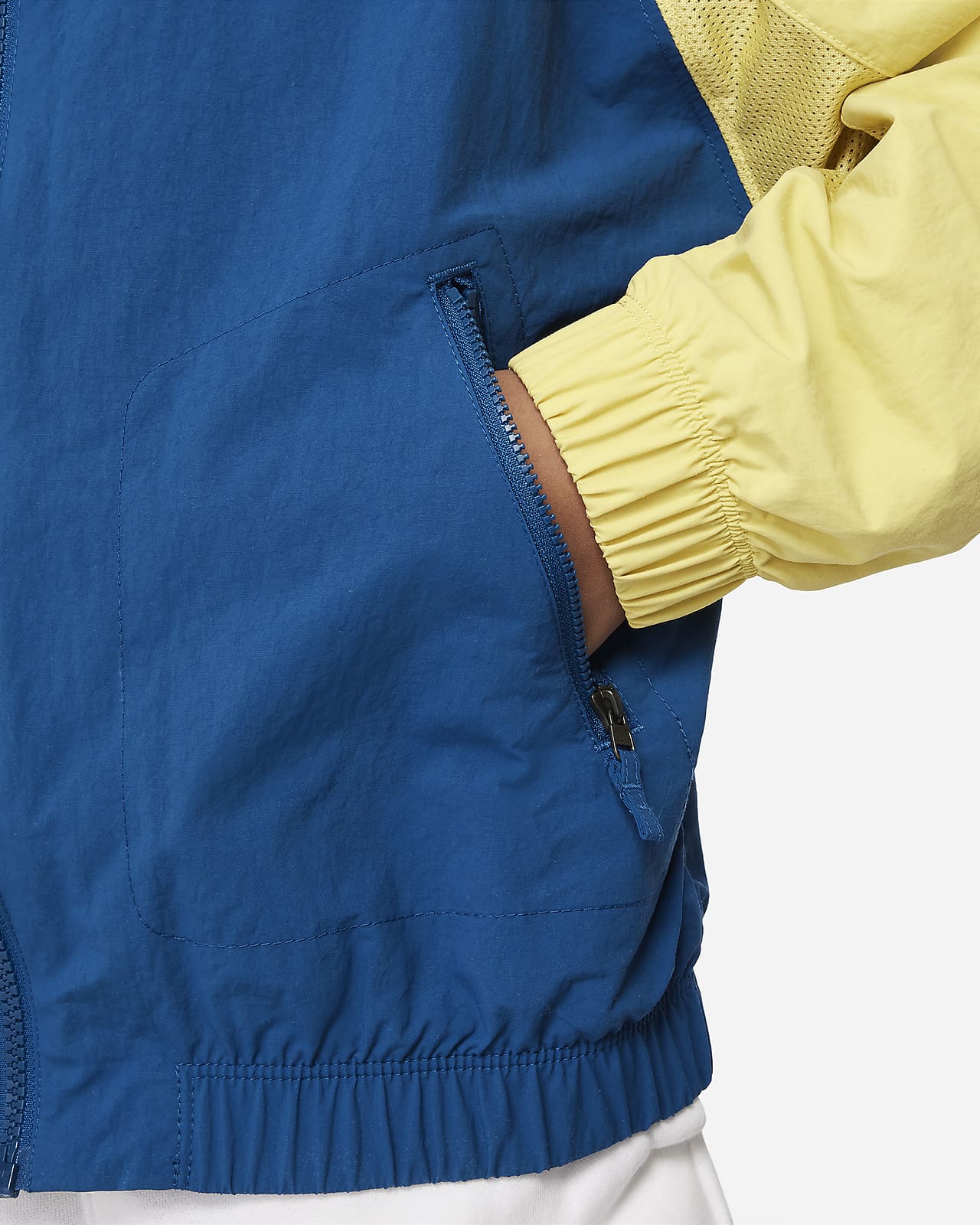 Blue and outlet yellow nike jacket