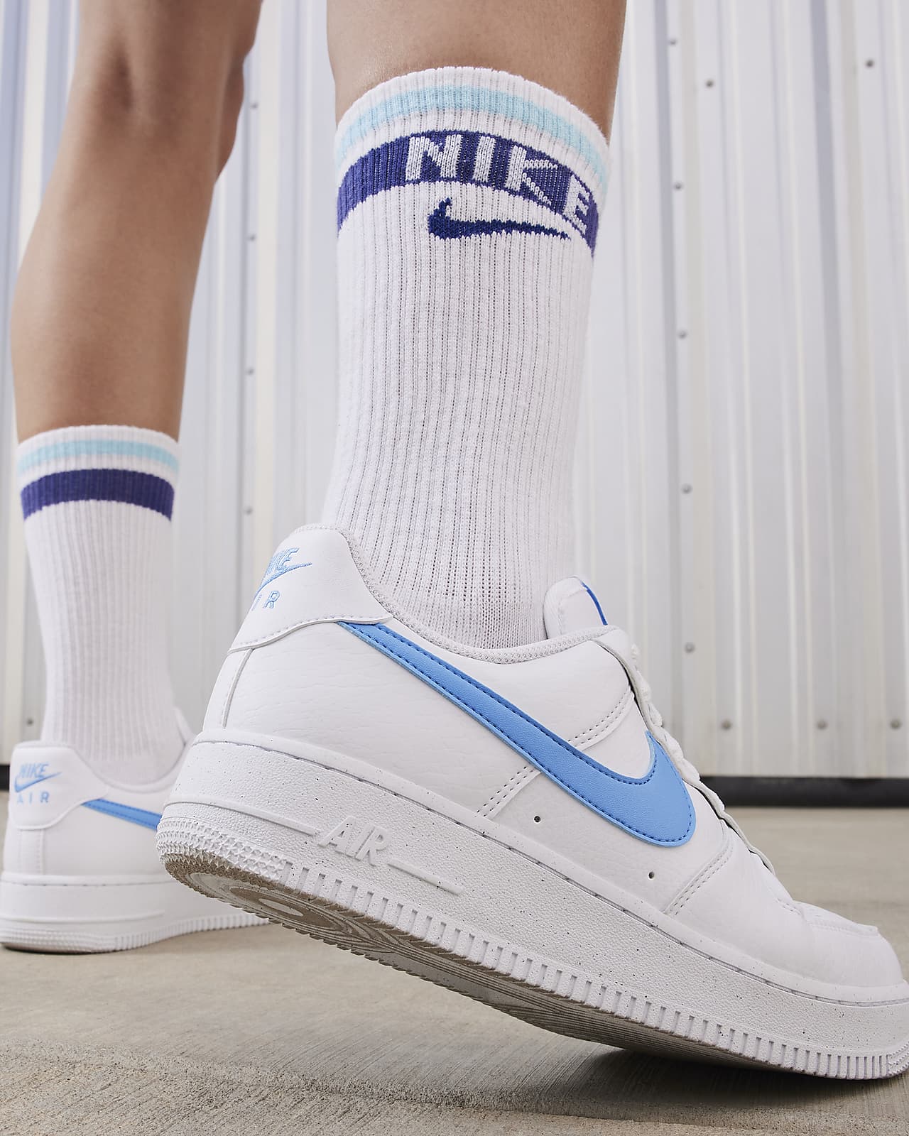 Air force 1 2025 womens blue and white