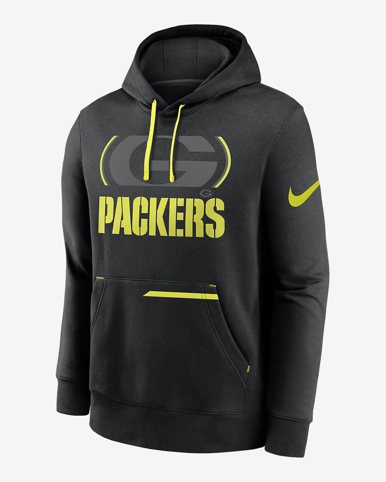 $50 - $100 Black Hooded Green Bay Packers Clothing.