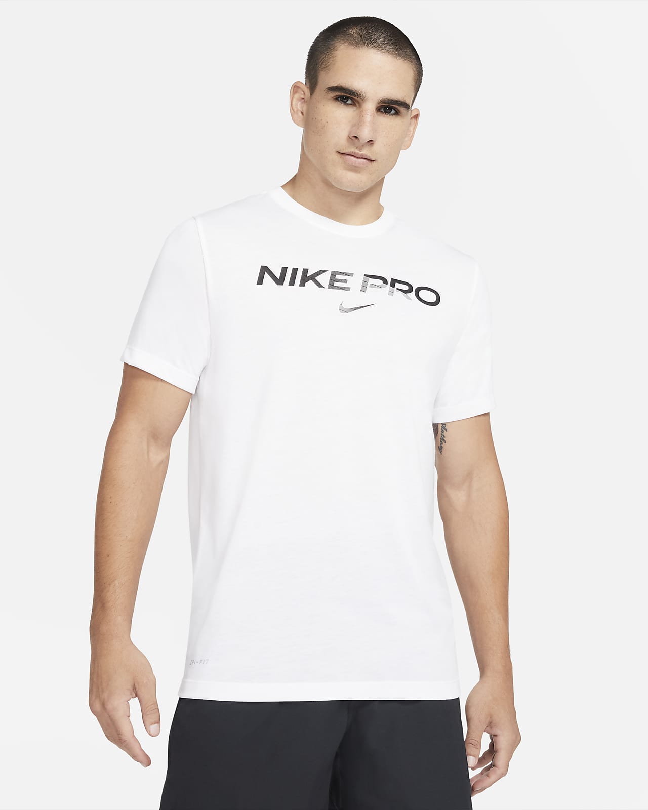 nike pro black t shirt