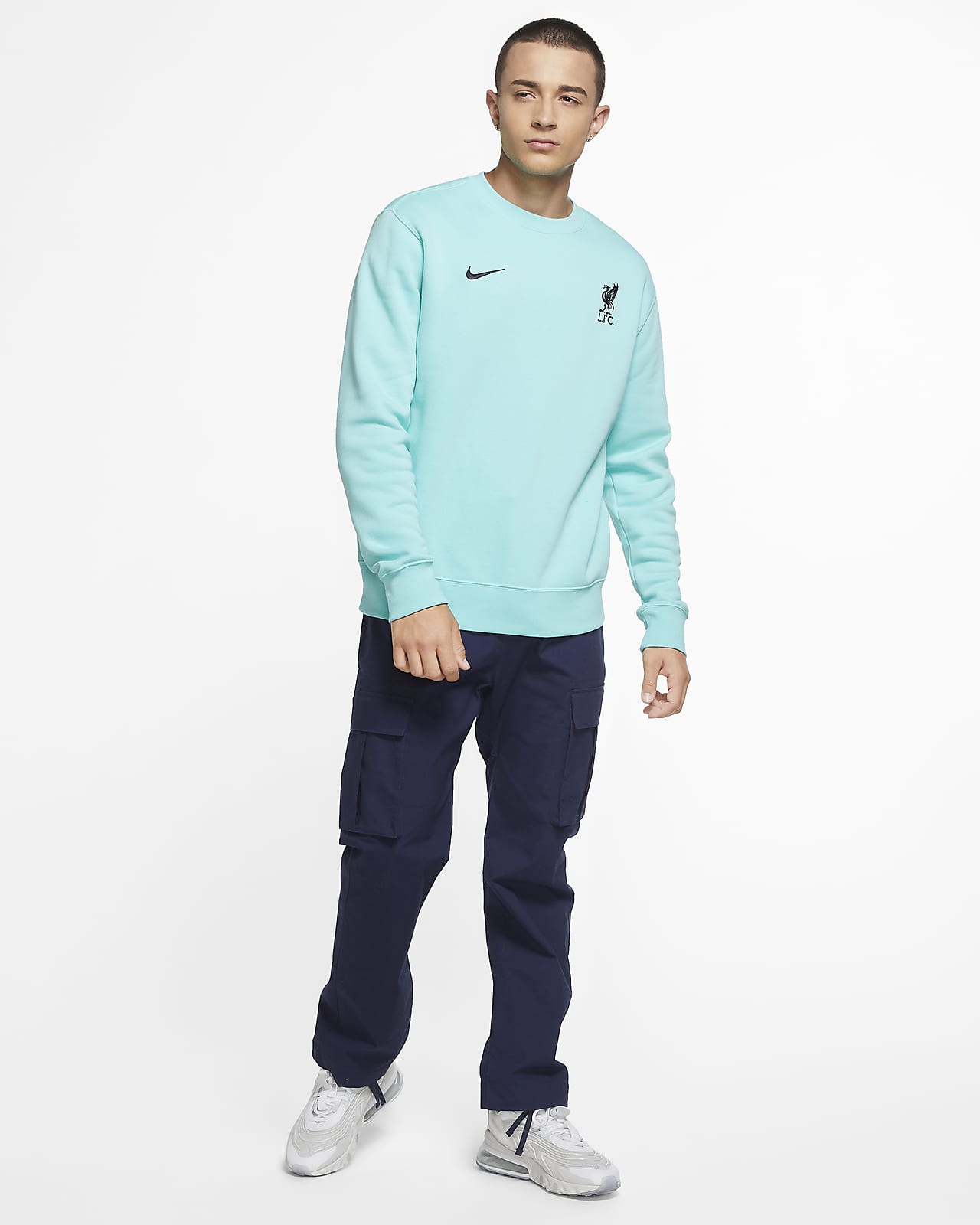 Liverpool FC Men's Fleece Crew. Nike.com