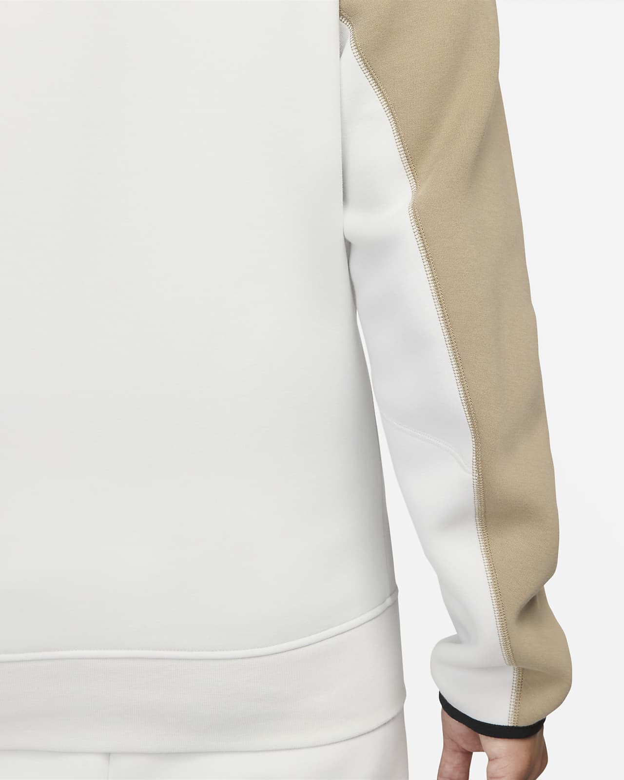 mens nike tech fleece cream