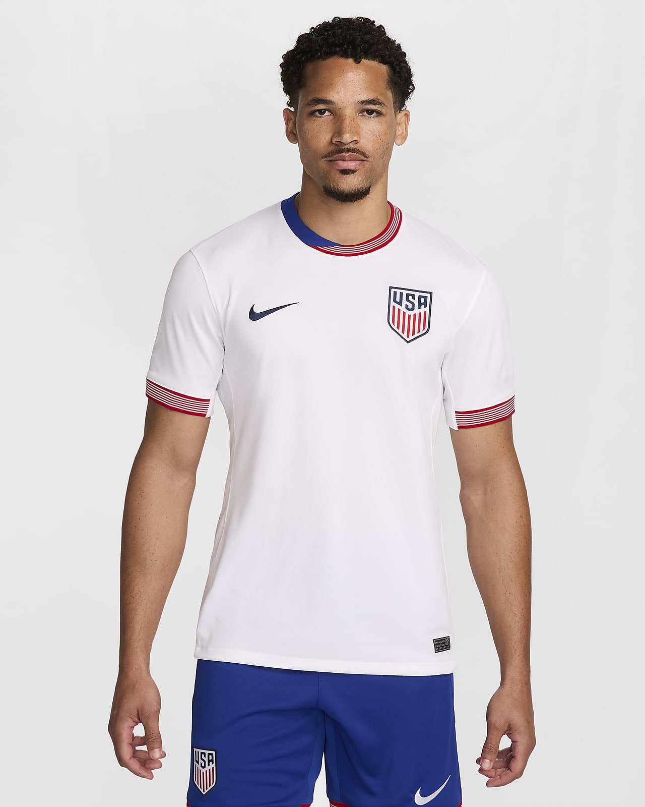 Męska koszulka piłkarska Nike Dri-FIT USMNT Stadium 2024 (wersja domowa) – replika