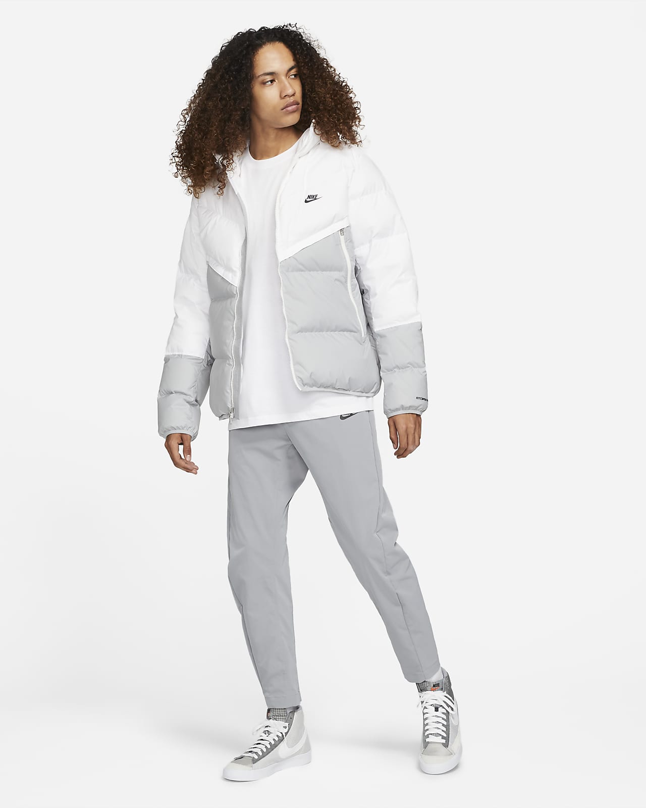 nike sportswear jacket white