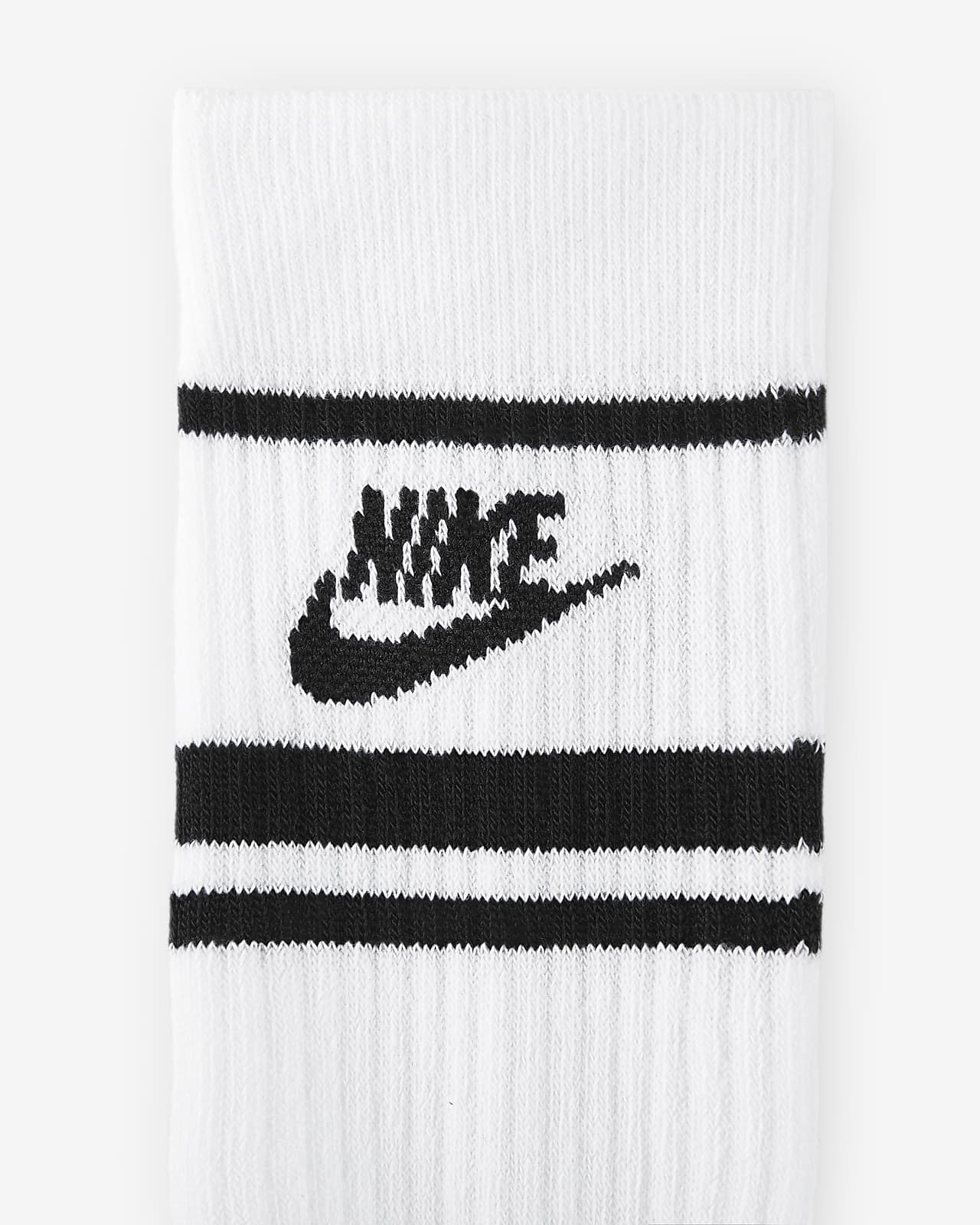 Nike Everyday Essential 3 pack socks in white/blue