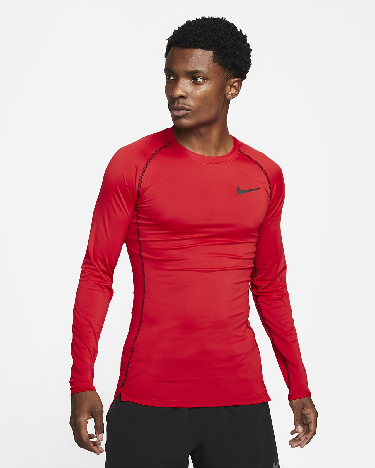 Trascendencia sonido este Nike Pro Dri-FIT Men's Tight-Fit Long-Sleeve Top. Nike LU
