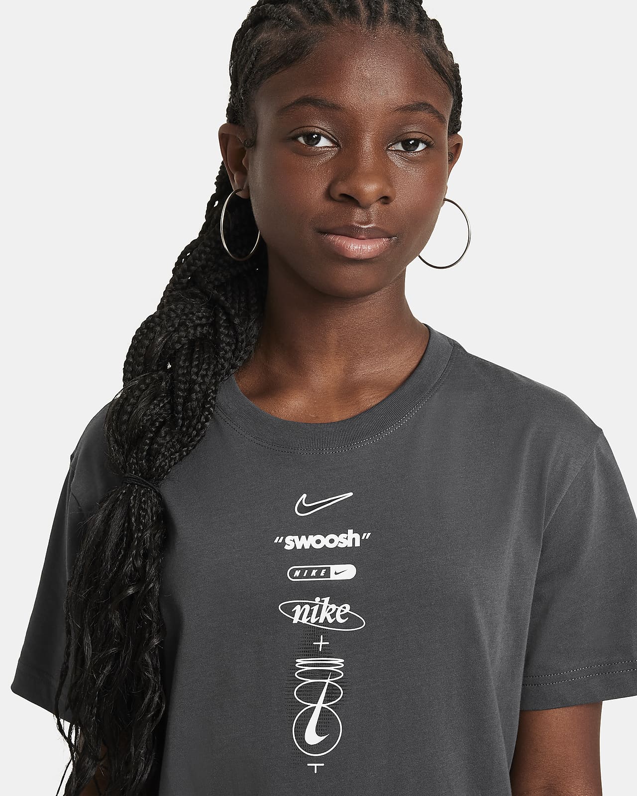 Camiseta Nike Swoosh JDI Niña Fucsia