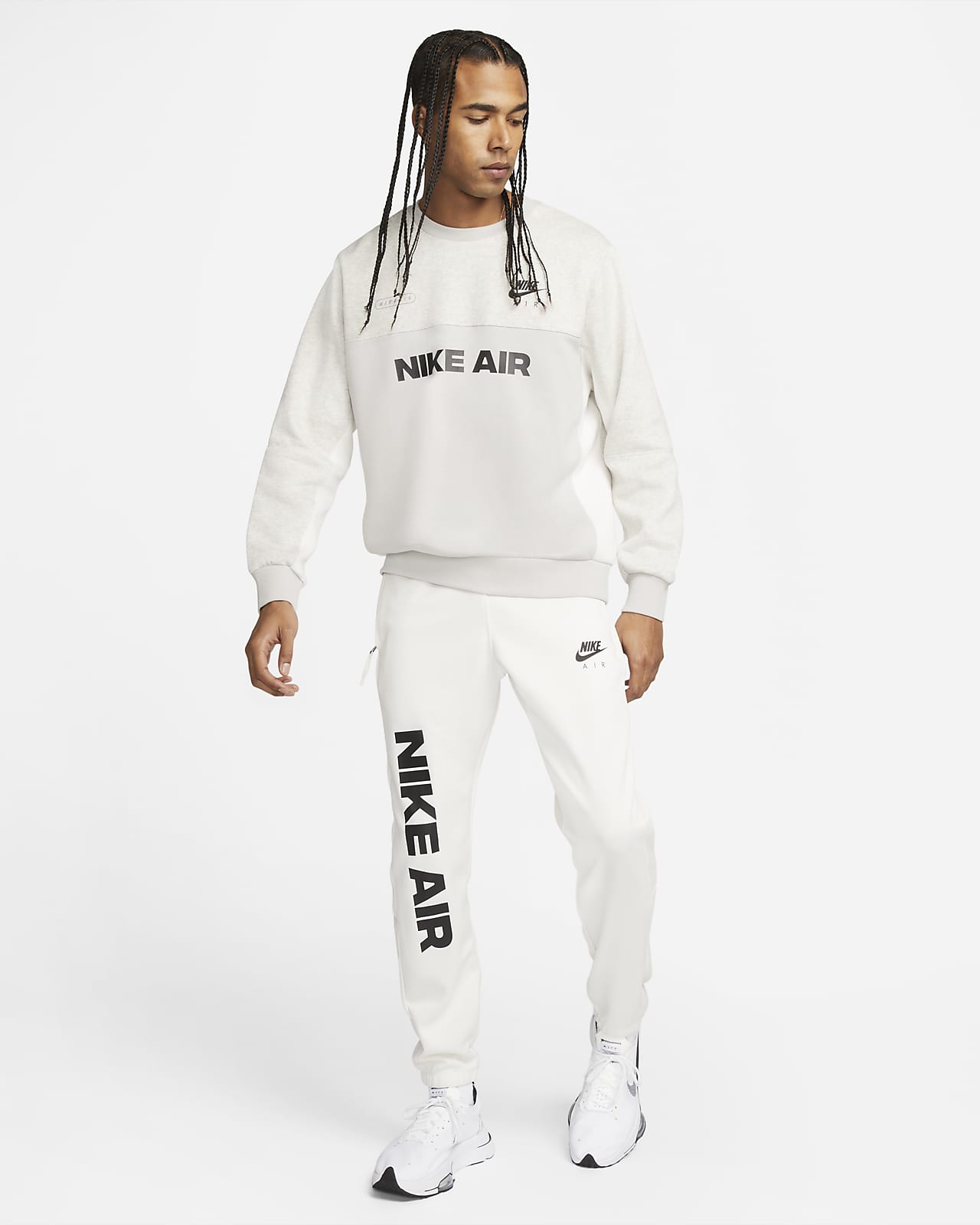 Maglia a girocollo in fleece con rovescio spazzolato Nike Air - Uomo. Nike  IT