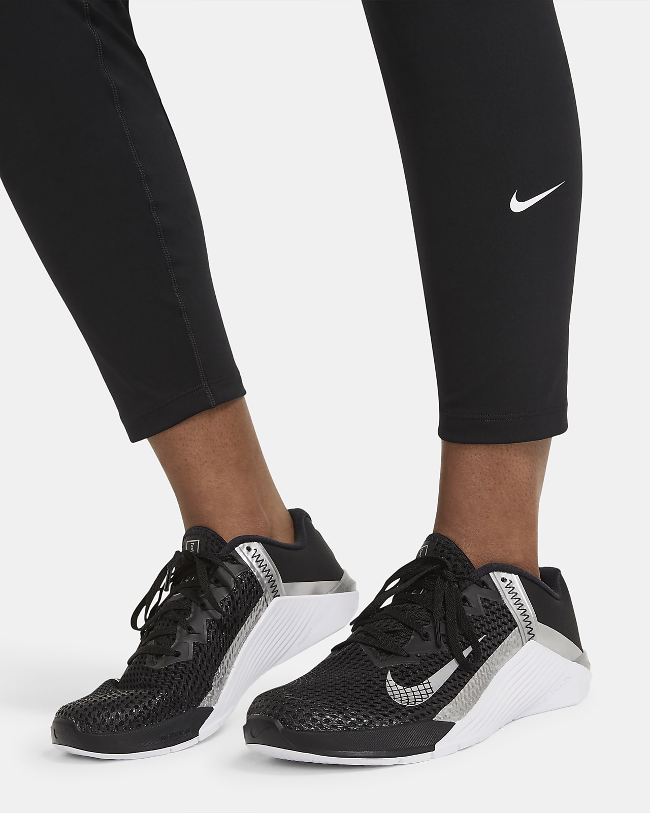 Nike One Leggings Damen - schwarz/weiß DD0245-010