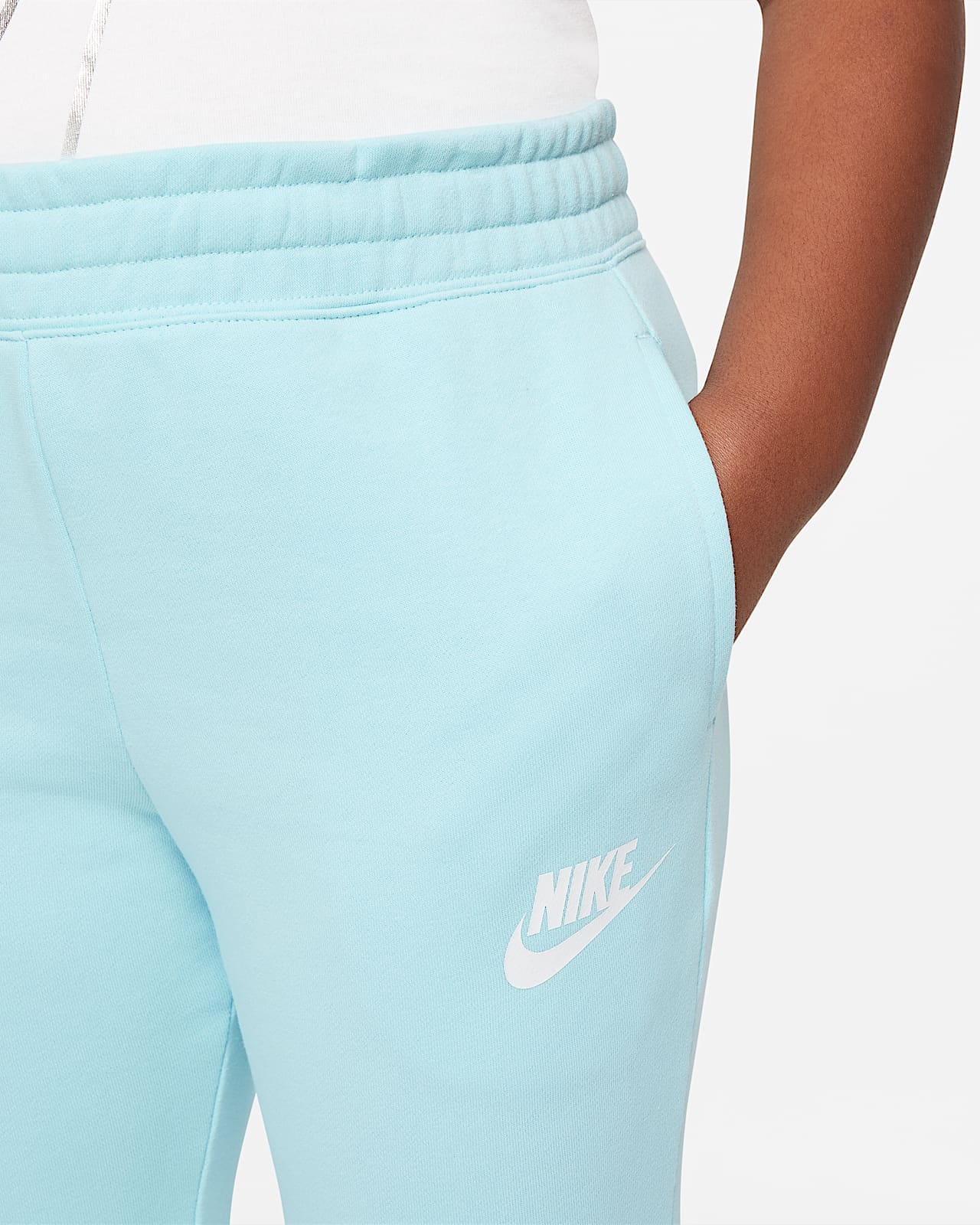 Pantalones ajustados de French Terry para niña talla grande Nike Sportswear  Club (talla extendida). Nike.com