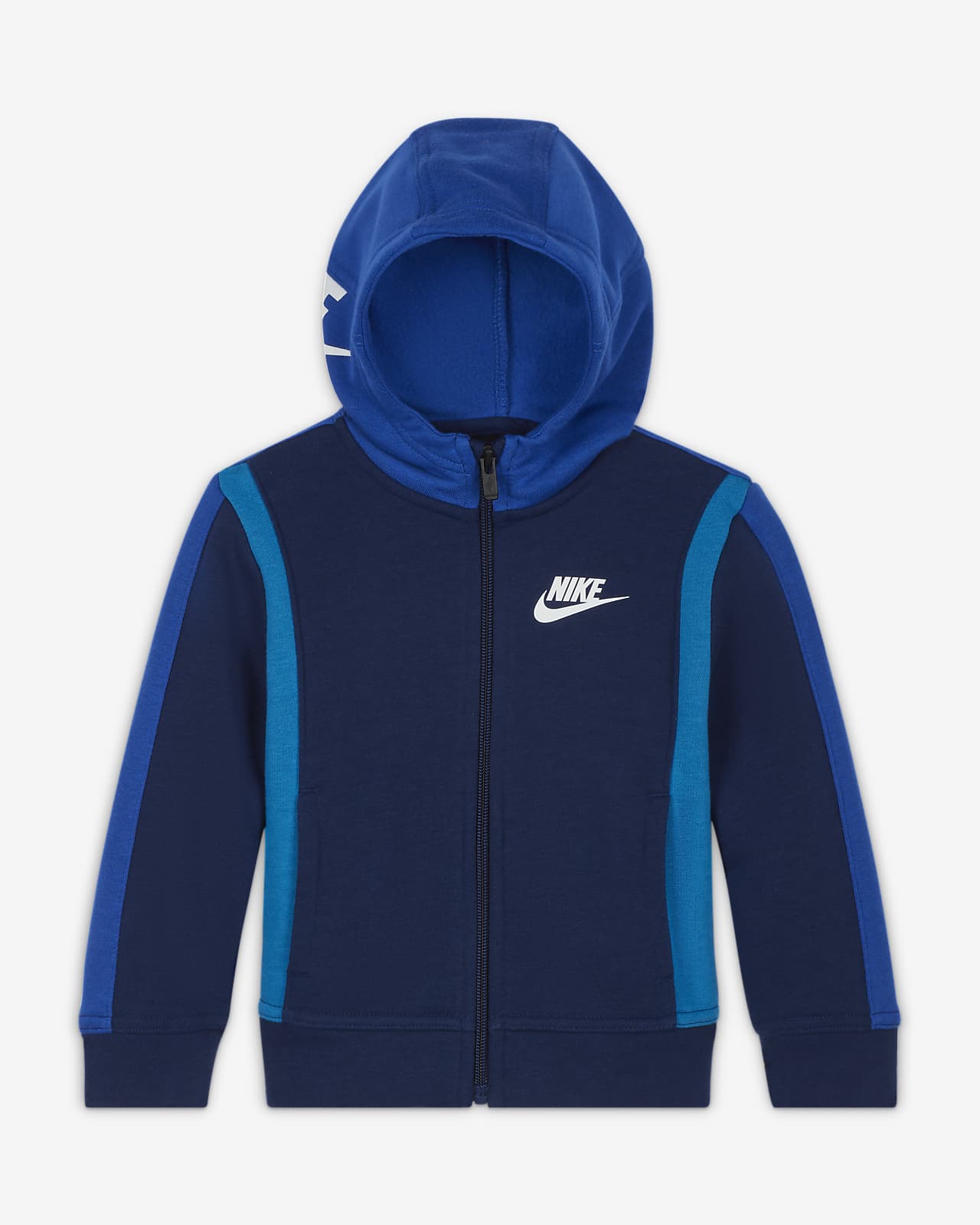 nike navy blue full zip hoodie
