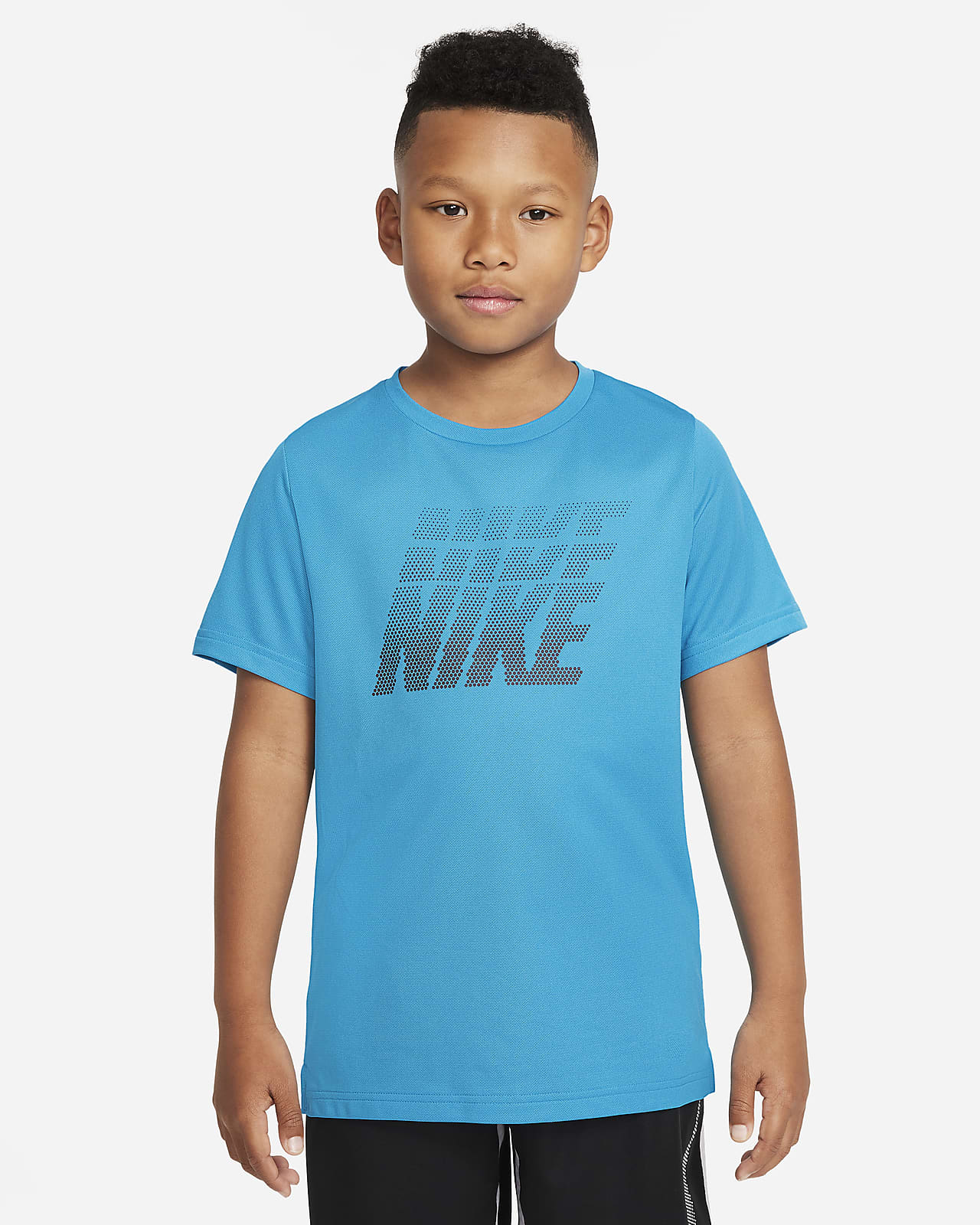 Nike Dri-FIT Trainingstop met graphic voor jongens. Nike BE