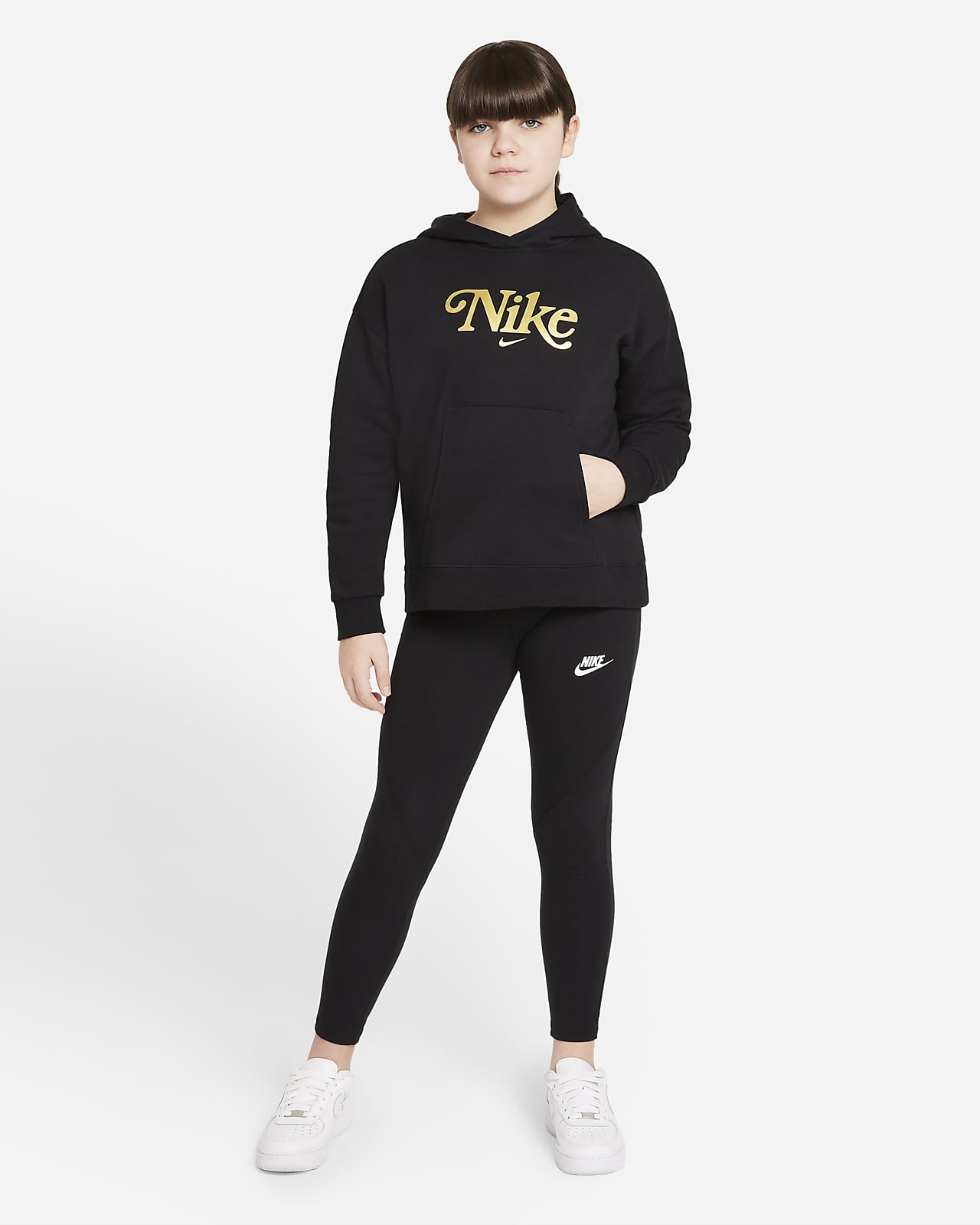 nike hoodie with long neck