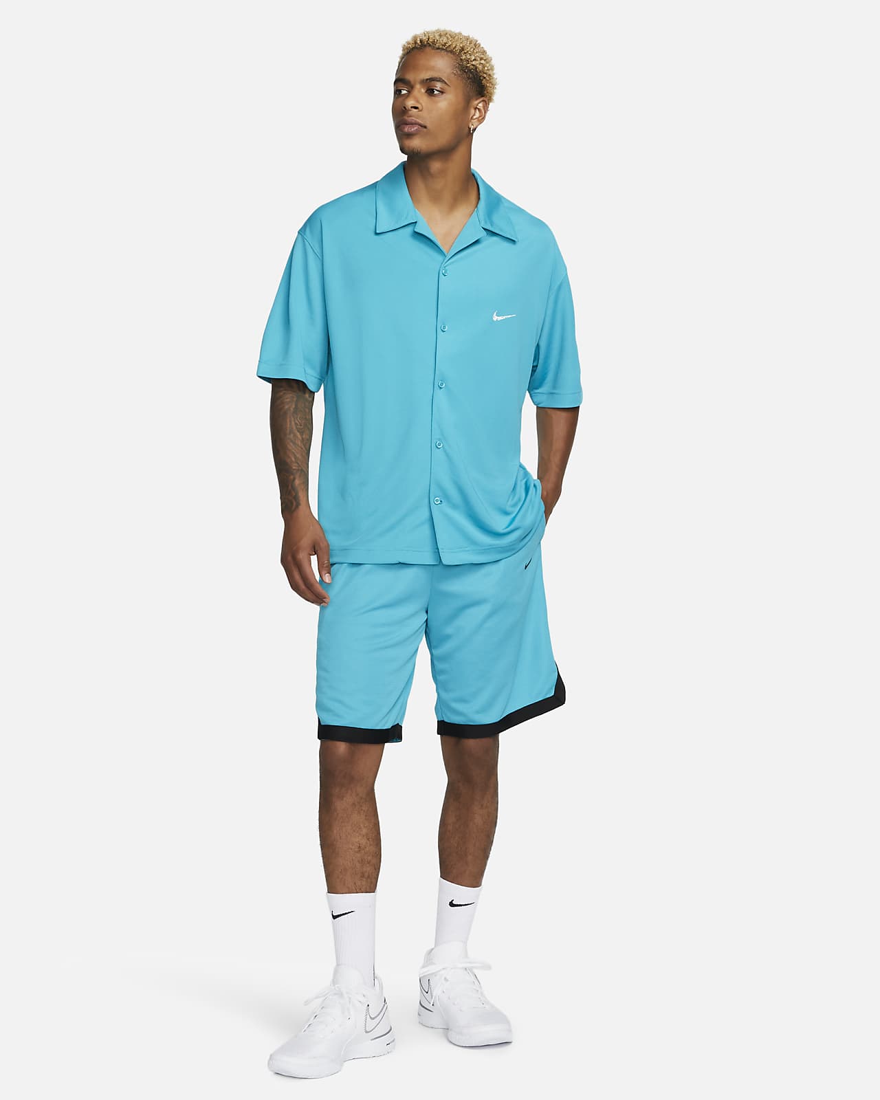 Haut de basket manches courtes Nike Dri FIT pour homme. Nike CH