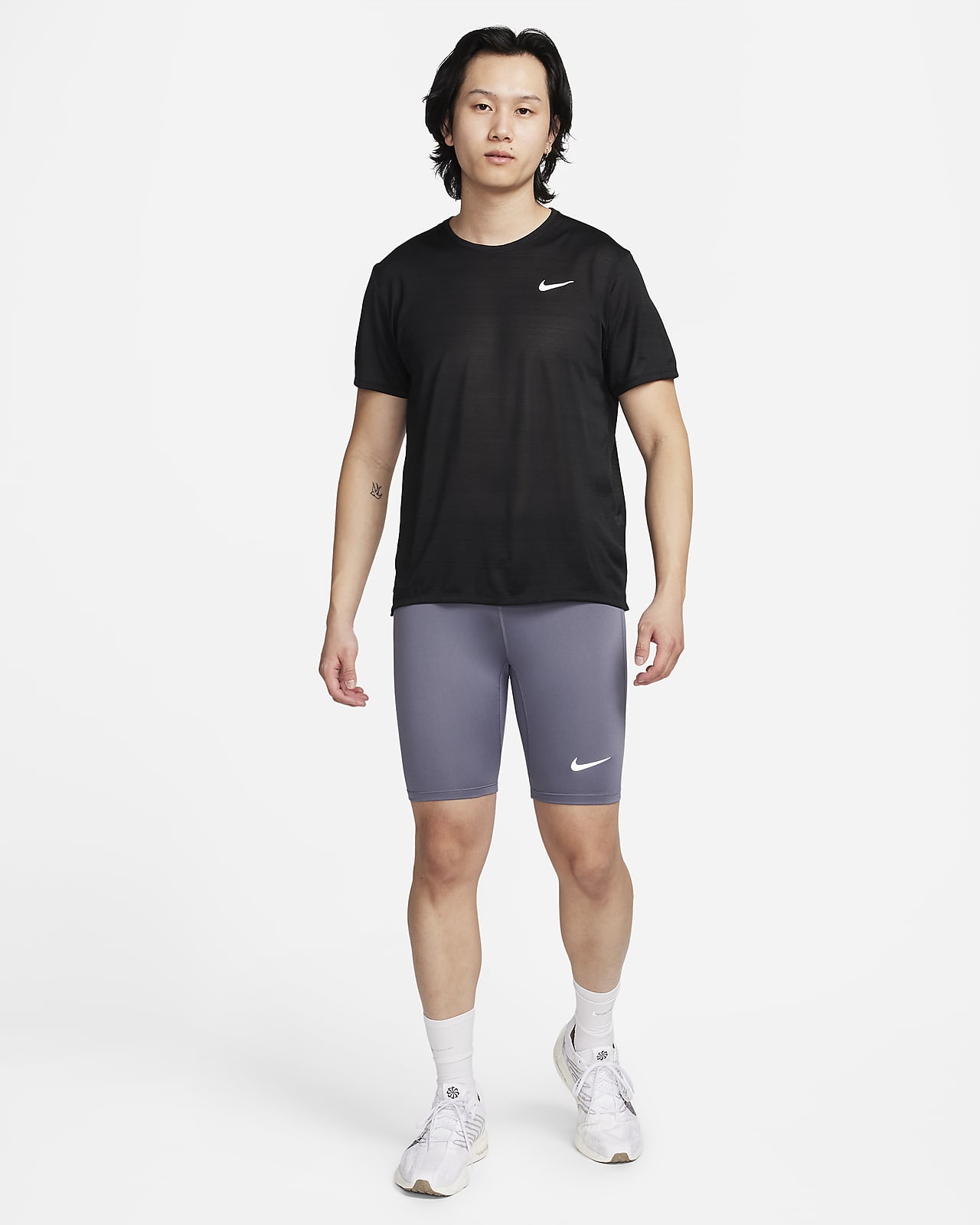 Nike Fast Men's Dri-FIT Brief-Lined Running 1/2-Length Tights